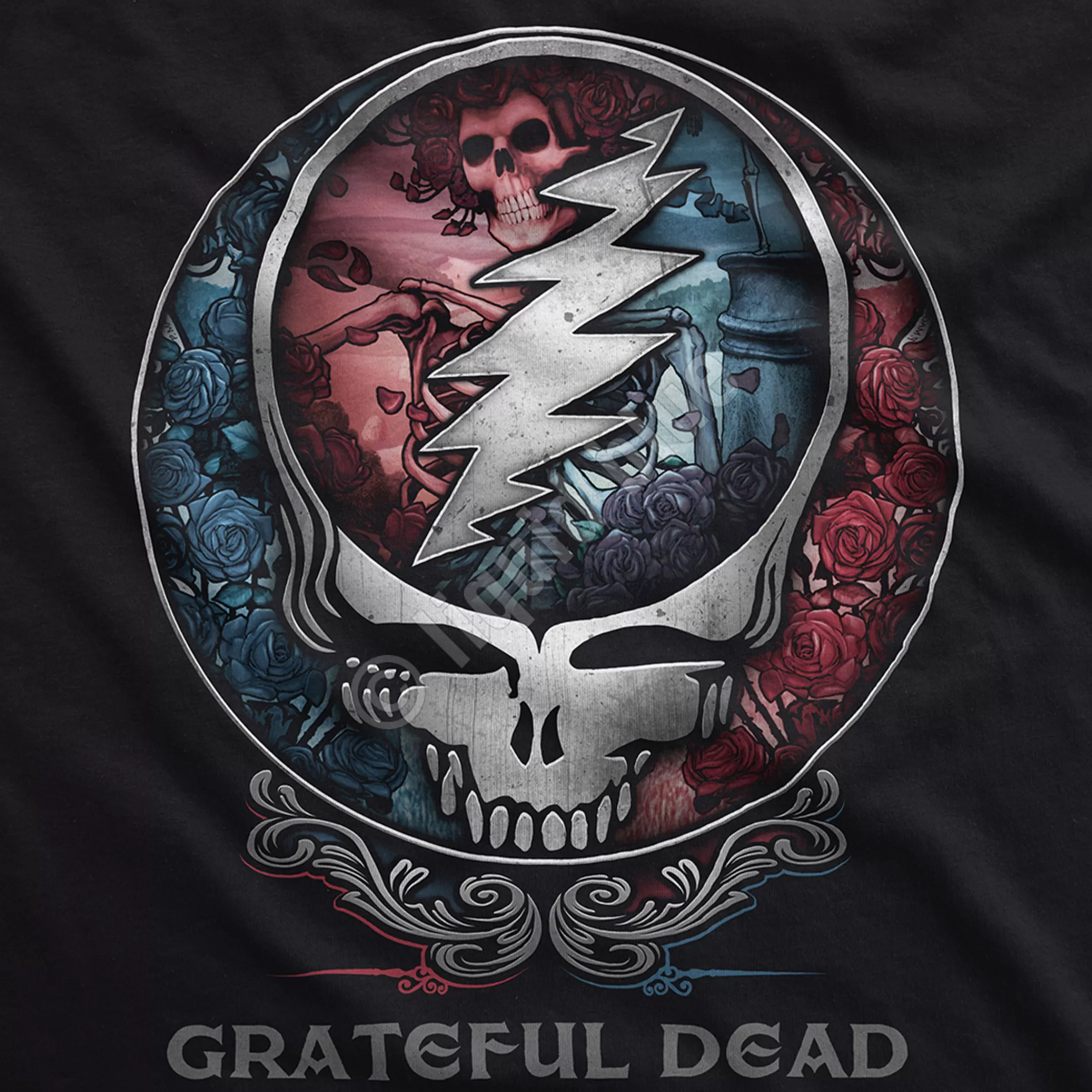 T-Shirt | Grateful Dead<Liquid Blue Bertha SYF Black T-Shirt