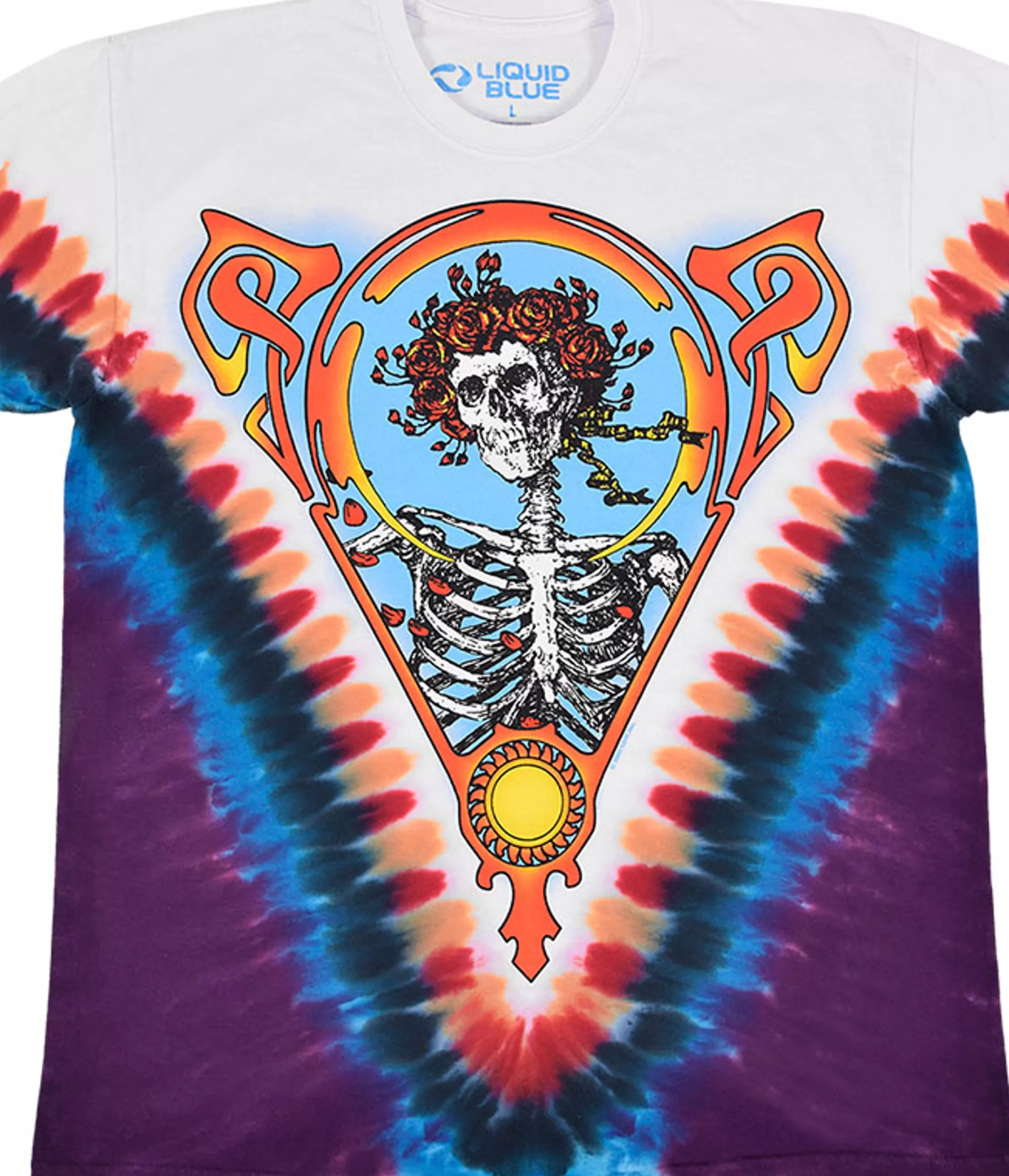 T-Shirt | Grateful Dead<Liquid Blue Bertha Vdye Tie-Dye T-Shirt