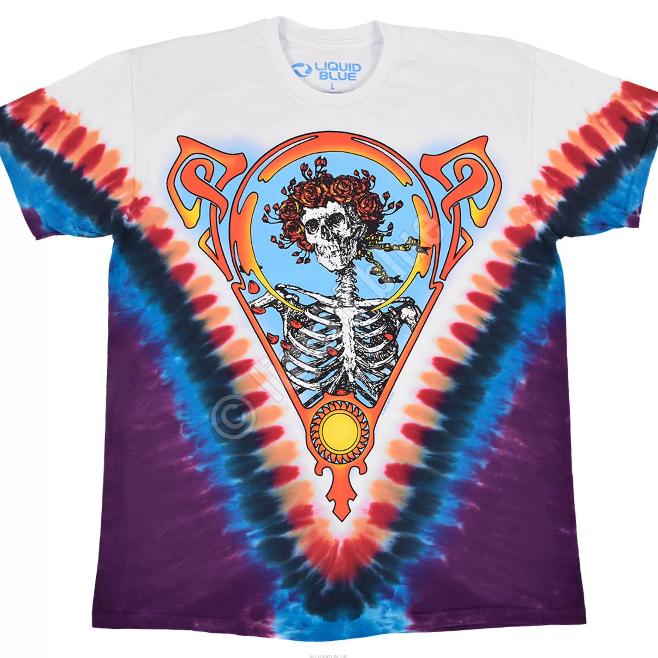 T-Shirt | Grateful Dead<Liquid Blue Bertha Vdye Tie-Dye T-Shirt