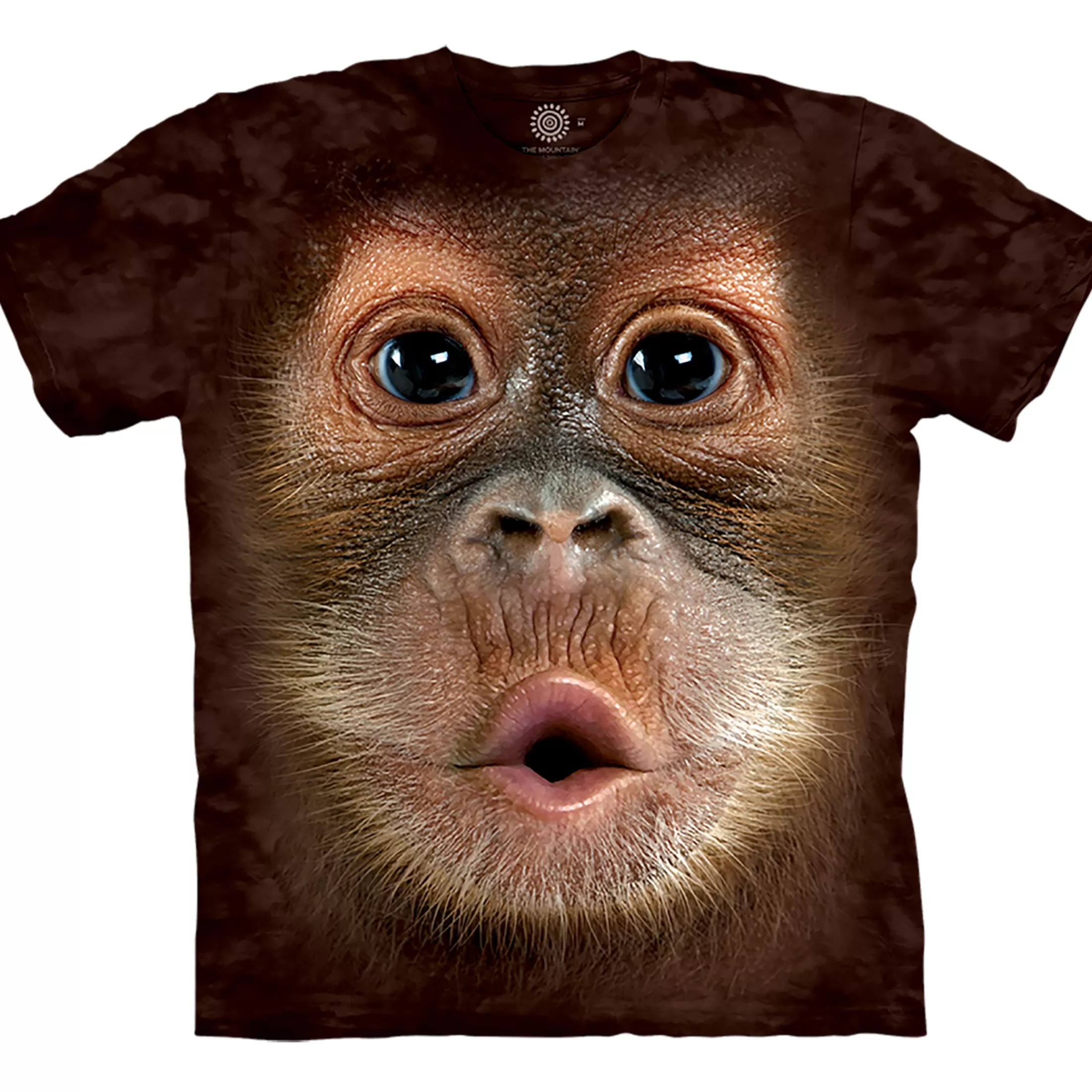 Youth<Liquid Blue Big Face Baby Orangutan Kids' T-Shirt