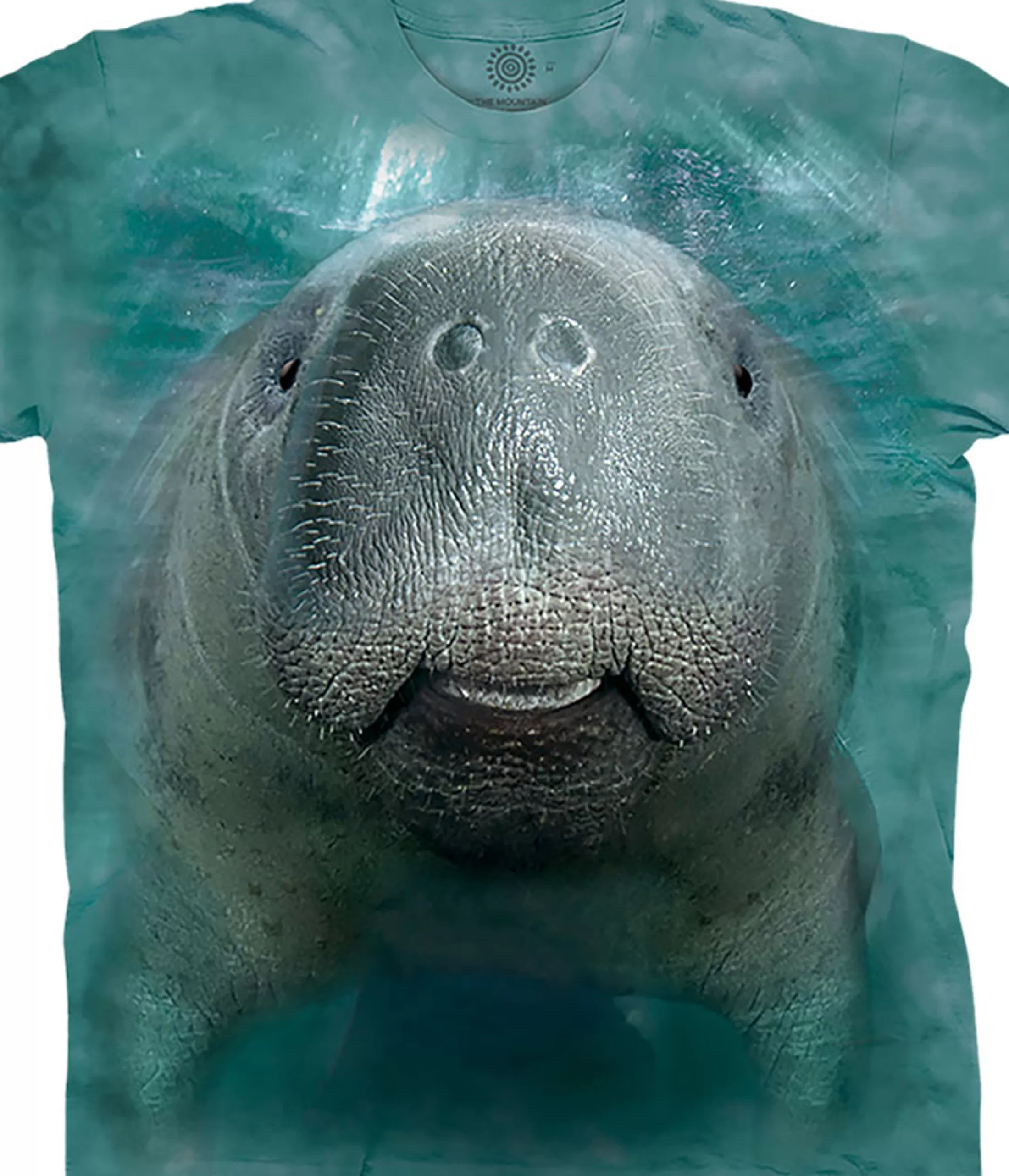 T-Shirt | Aquatic<Liquid Blue Big Face® Manatee Classic Cotton T-Shirt