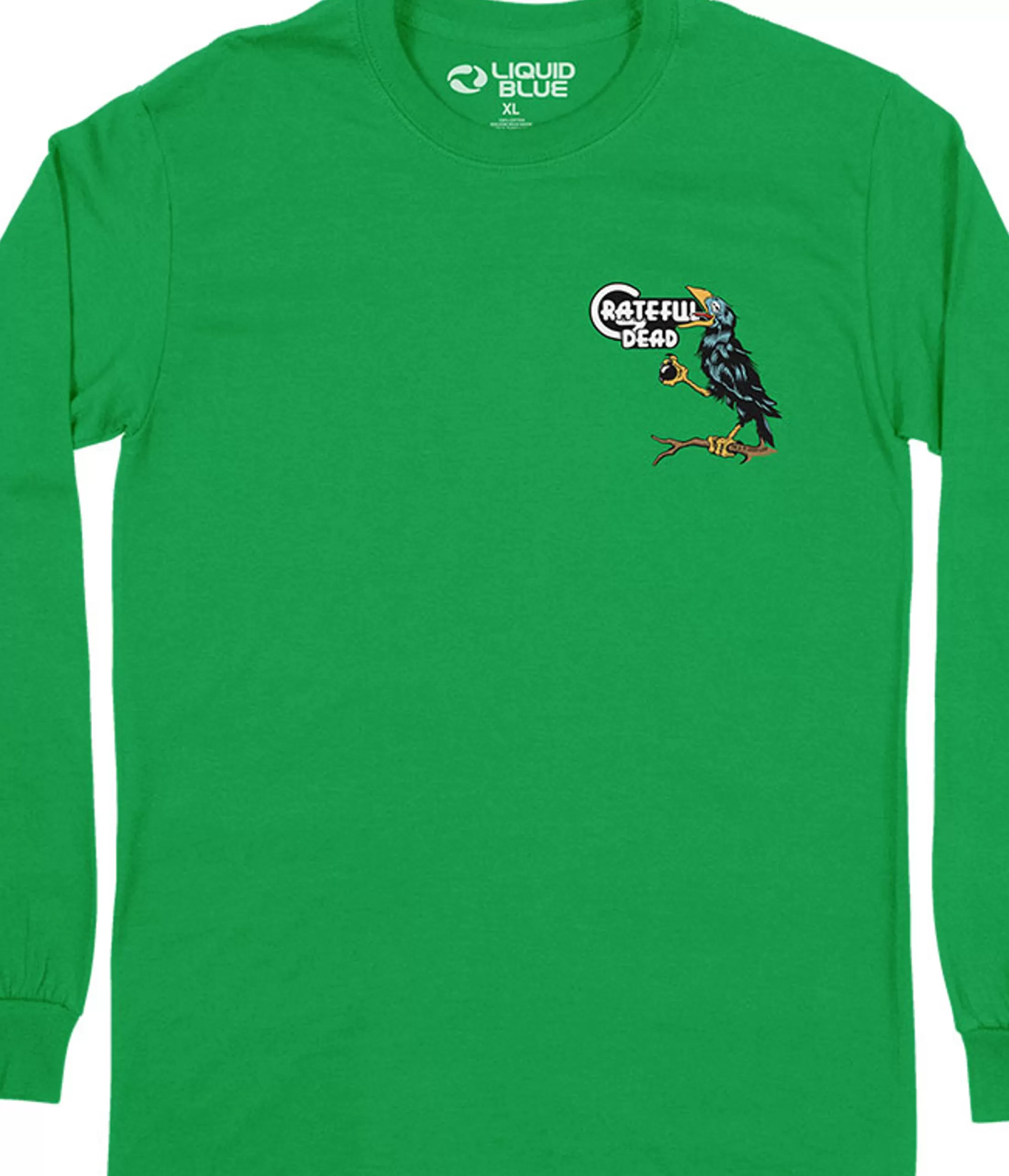 Long Sleeve | Grateful Dead<Liquid Blue Bird Song Chest Long Sleeve T-Shirt