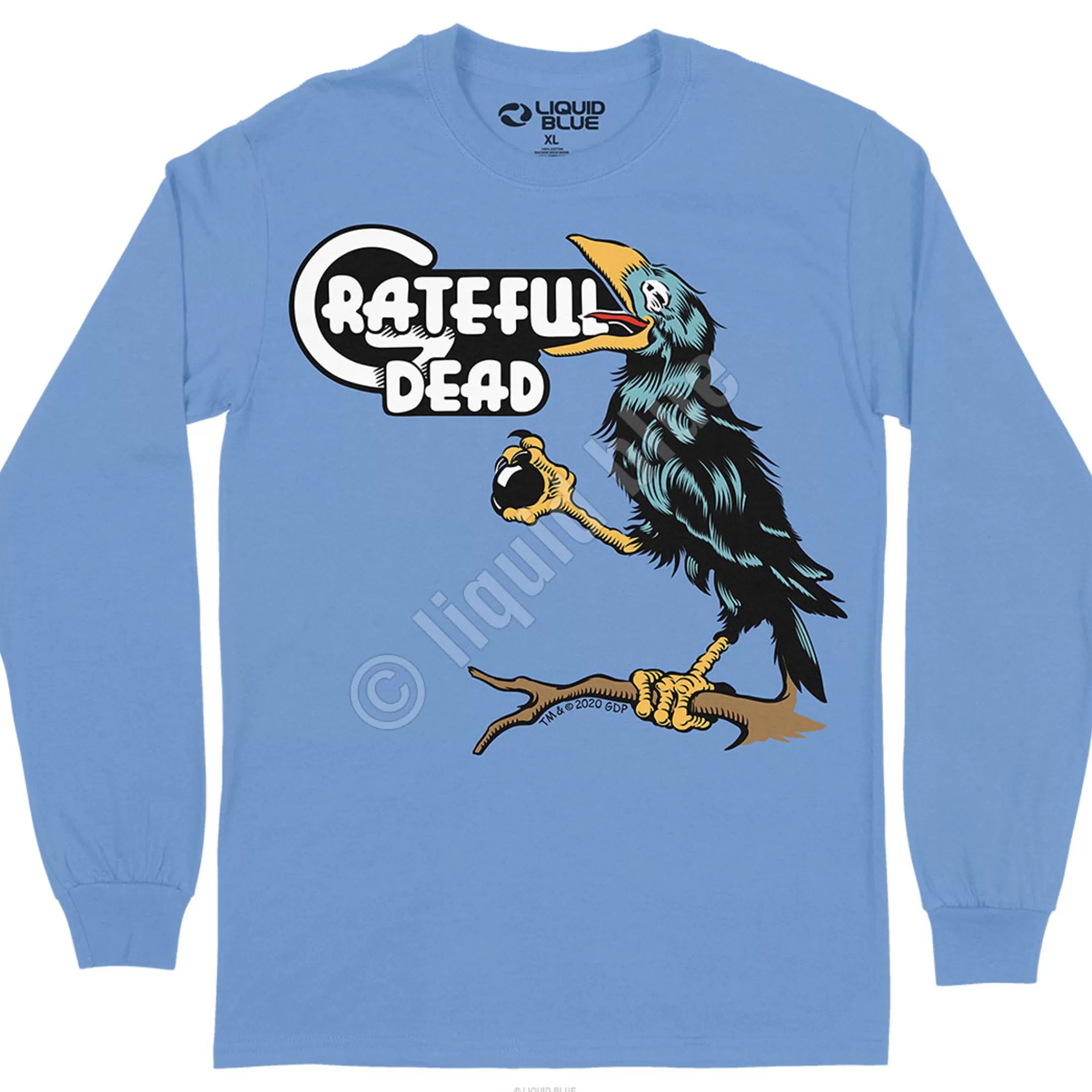 Long Sleeve | Grateful Dead<Liquid Blue Bird Song Long Sleeve T-Shirt