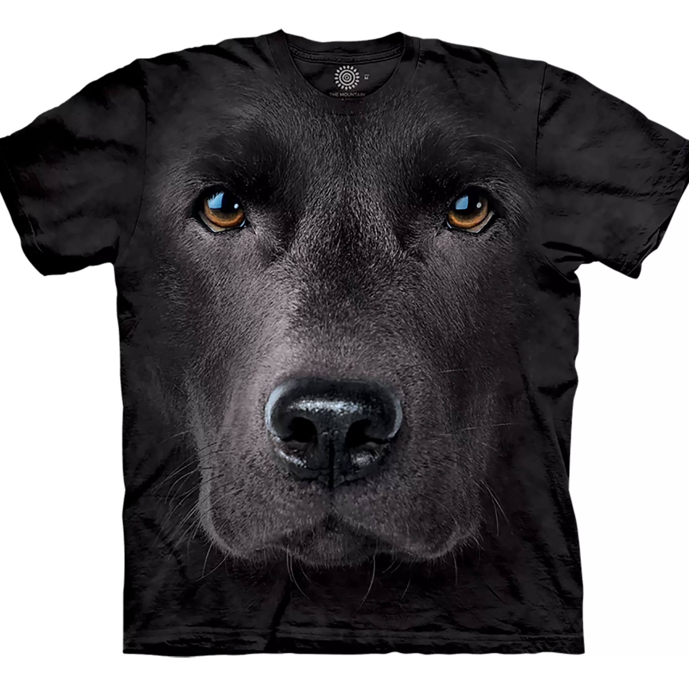 T-Shirt | Pets<Liquid Blue Black Lab Face Classic Cotton T-Shirt