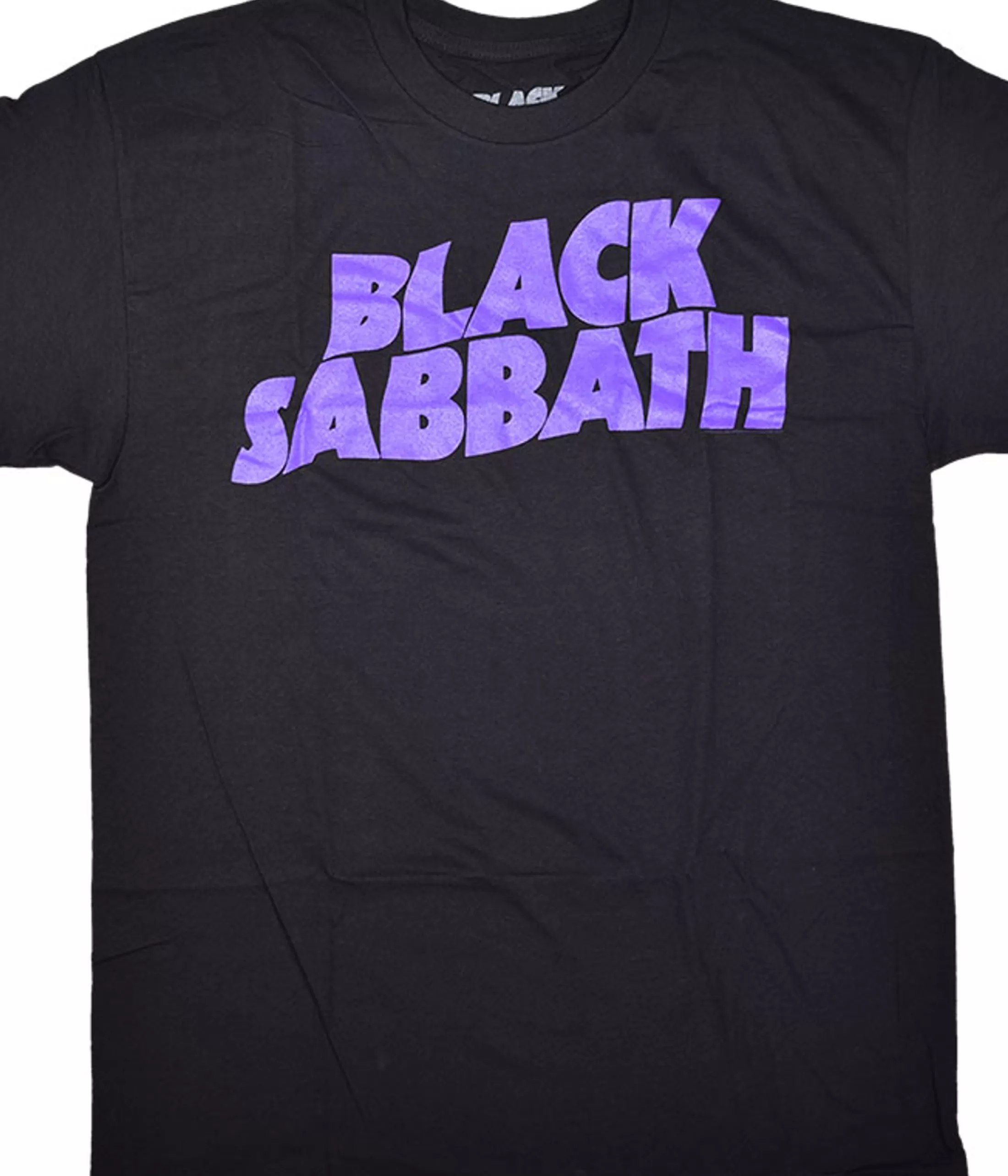 T-Shirt | Black Sabbath<Liquid Blue Black Sabbath Clasic Logo Black T-Shirt