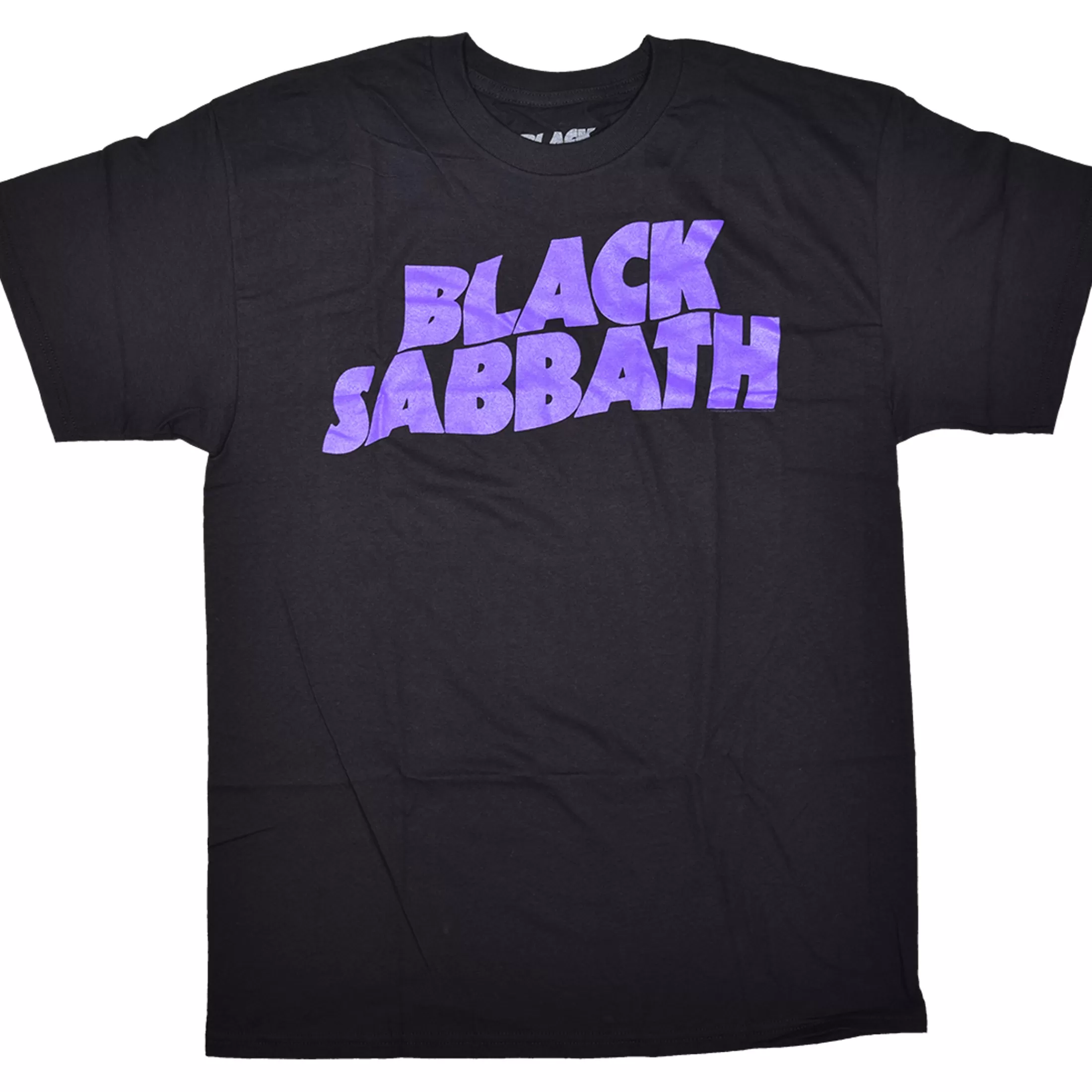 T-Shirt | Black Sabbath<Liquid Blue Black Sabbath Clasic Logo Black T-Shirt