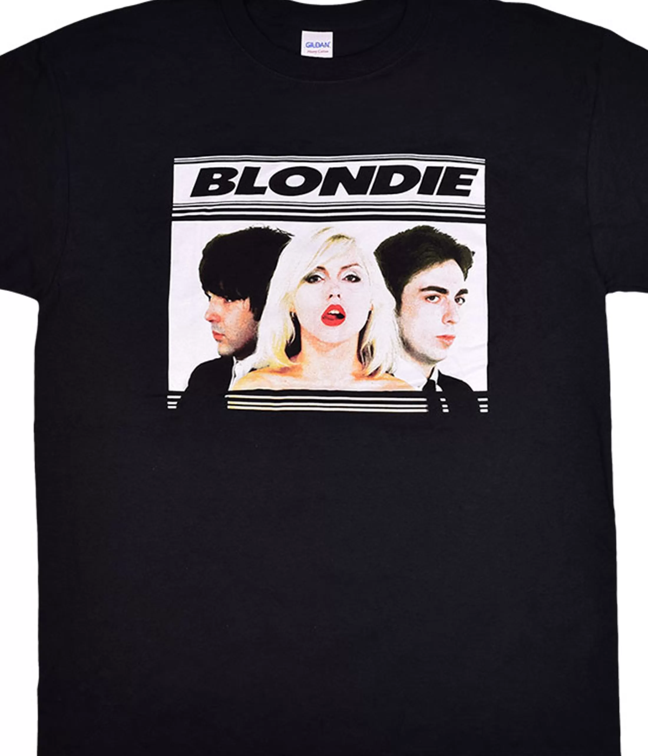 T-Shirt | Blondie<Liquid Blue Blondie Hot Lips Black T-Shirt