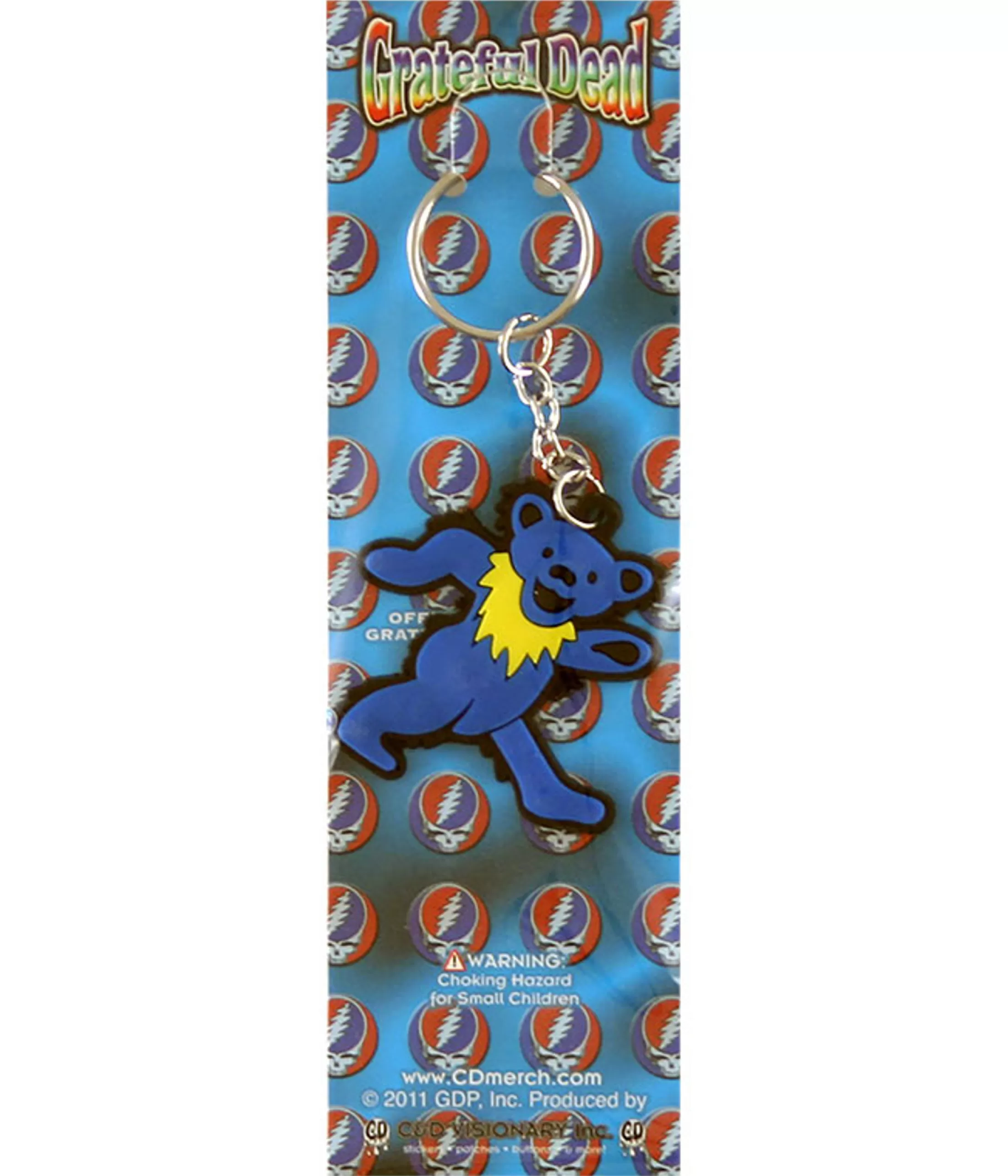 Keychains | Grateful Dead<Liquid Blue Blue Bear Keychain