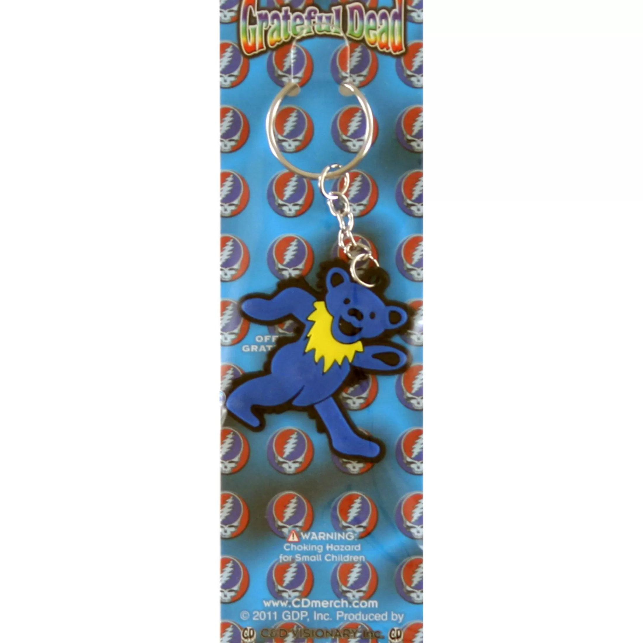 Keychains | Grateful Dead<Liquid Blue Blue Bear Keychain