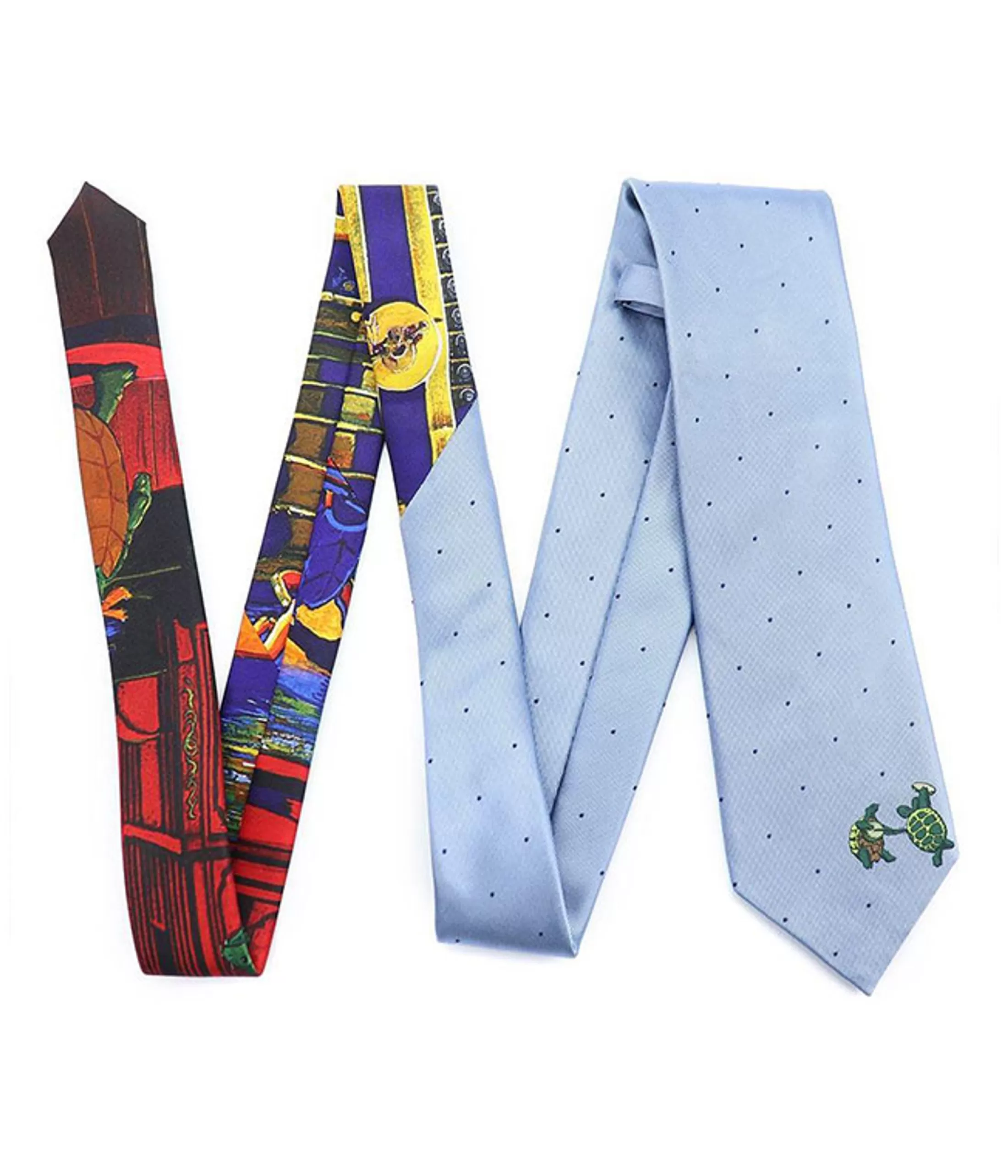 Ties | Grateful Dead<Liquid Blue Blue Dotted Terrapin Tie