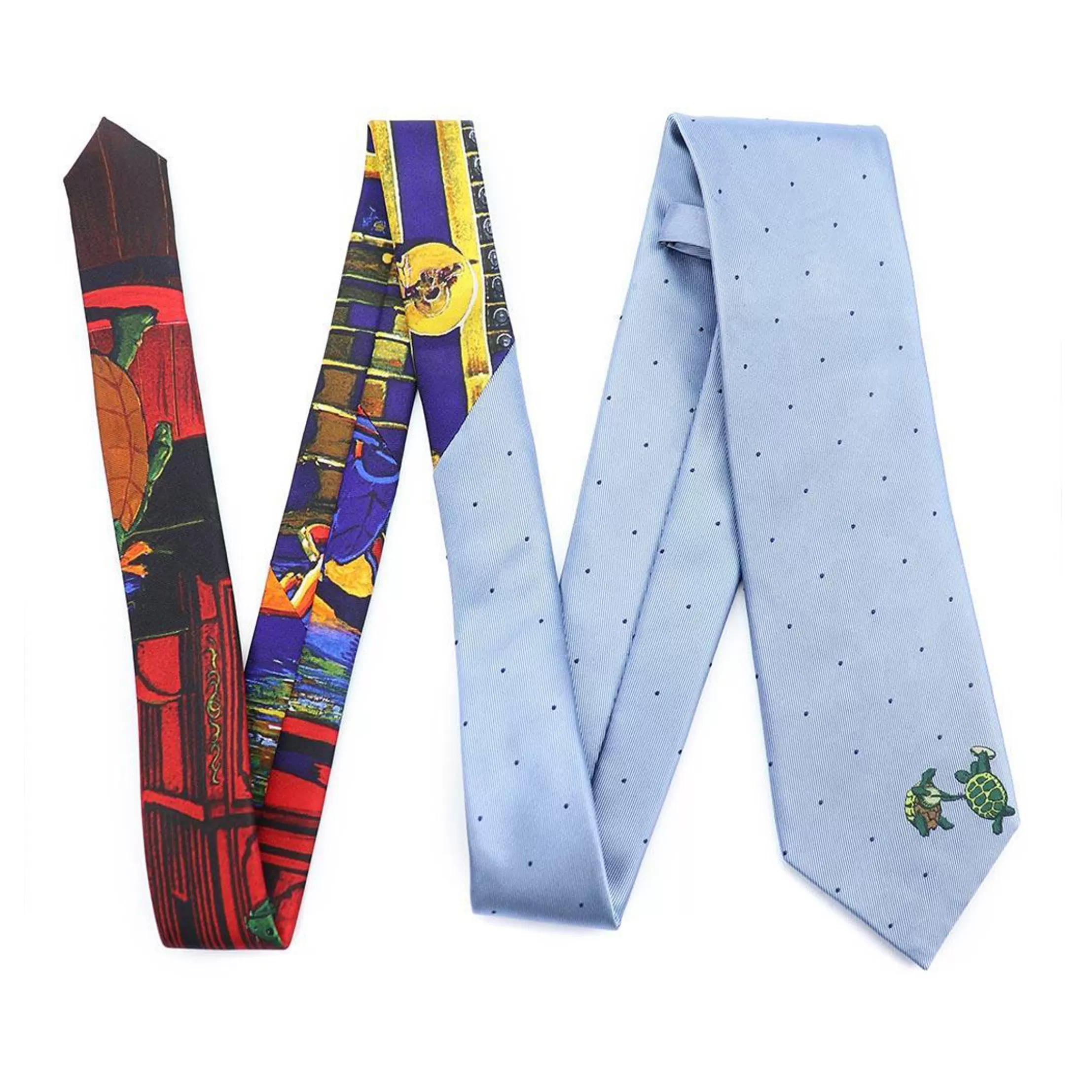 Ties | Grateful Dead<Liquid Blue Blue Dotted Terrapin Tie