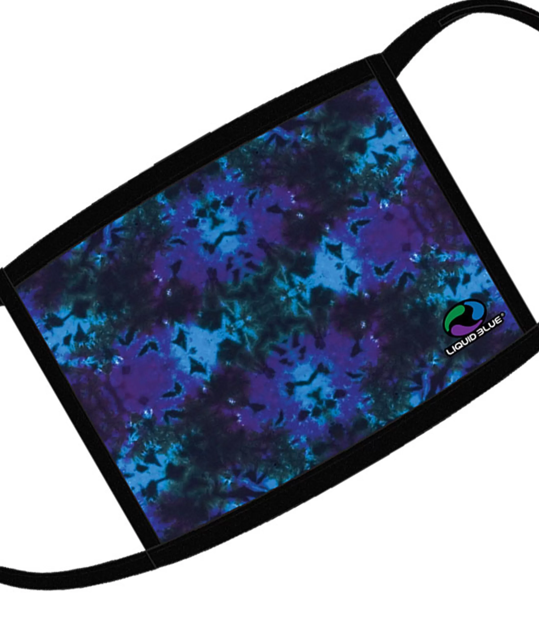 Face Coverings | Liquid Blue<Liquid Blue Blue Mandala Tie-Dye Face Covering