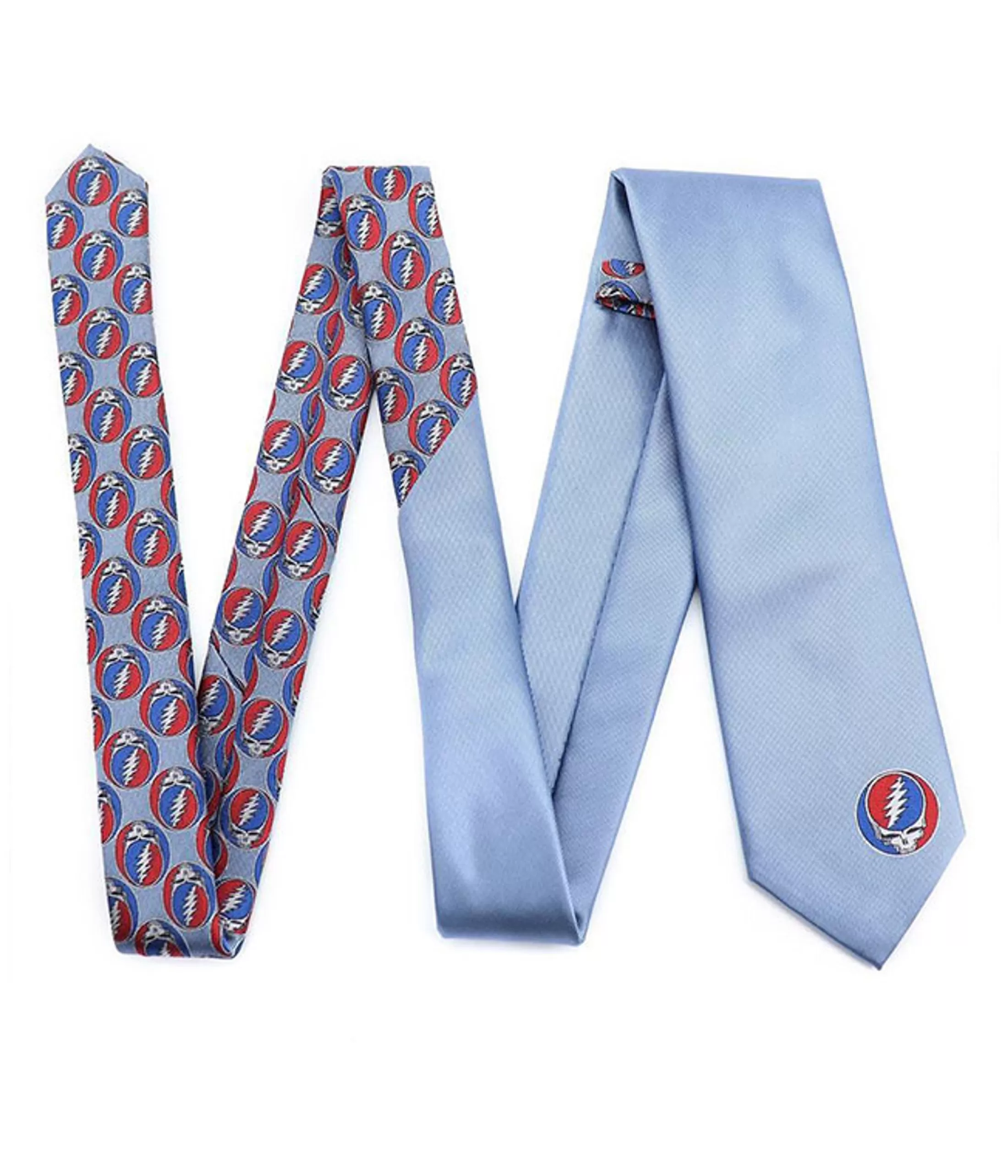 Ties | Grateful Dead<Liquid Blue Blue Steal Your Face Tie