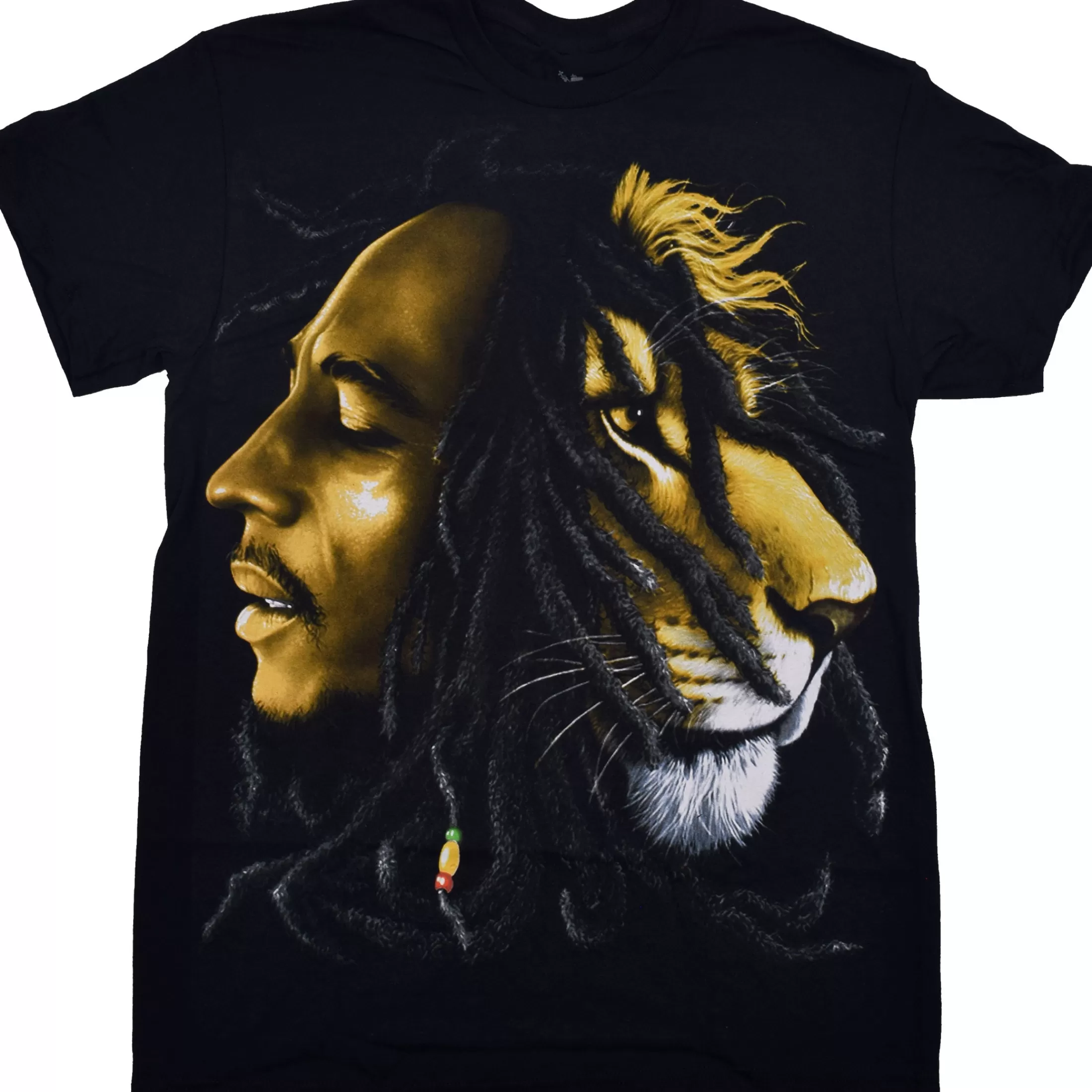 T-Shirt | Rastafari Art<Liquid Blue Bob Marley Profiles Black T-Shirt