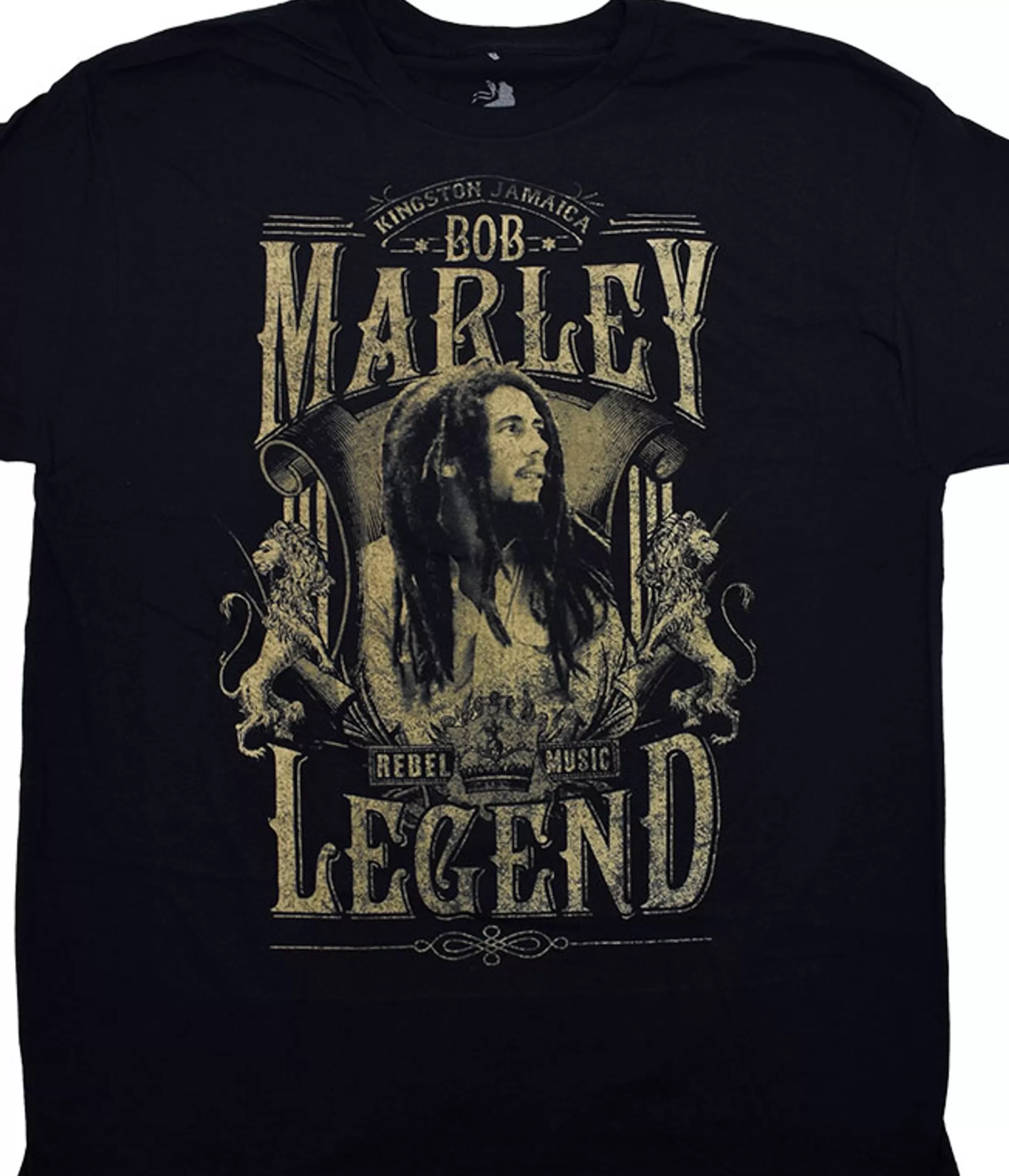 T-Shirt | Rastafari Art<Liquid Blue Bob Marley Rebel Legends Black T-Shirt