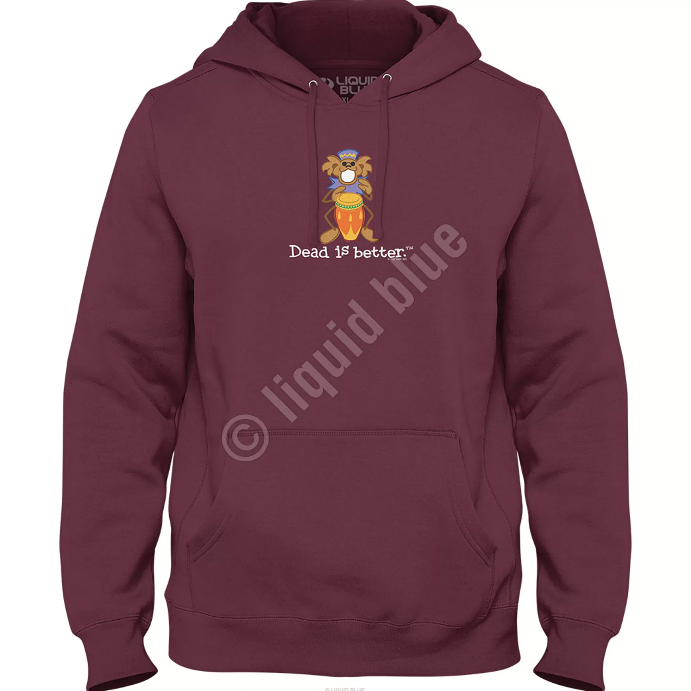 Hoodie | Grateful Dead<Liquid Blue Bongo Dead Is Better Hoodie