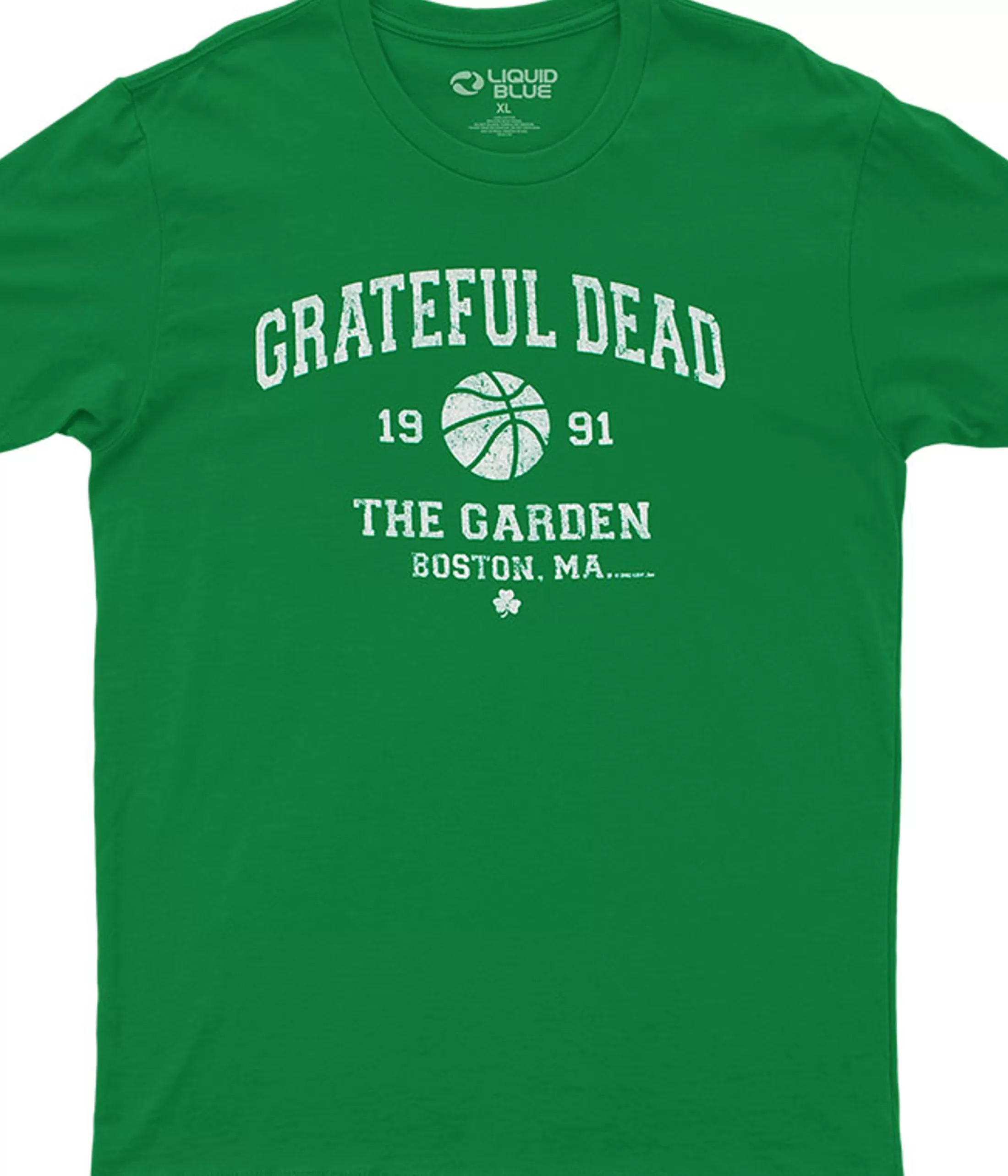 Athletic T-Shirt | Grateful Dead<Liquid Blue Boston Garden 91 Green Athletic T-Shirt