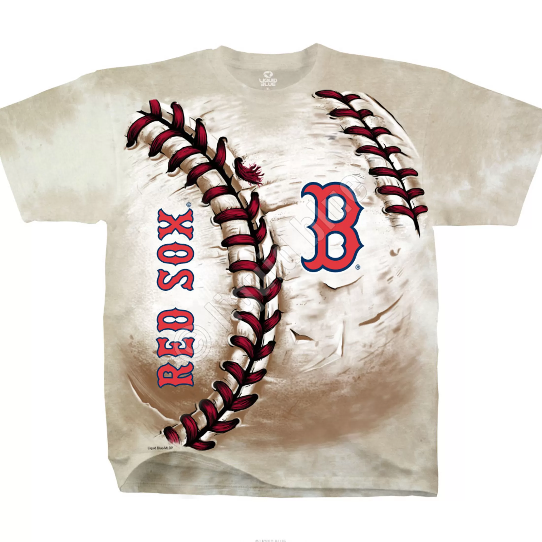 T-Shirt | Boston Red Sox<Liquid Blue Boston Red Sox Hardball Tie-Dye T-Shirt