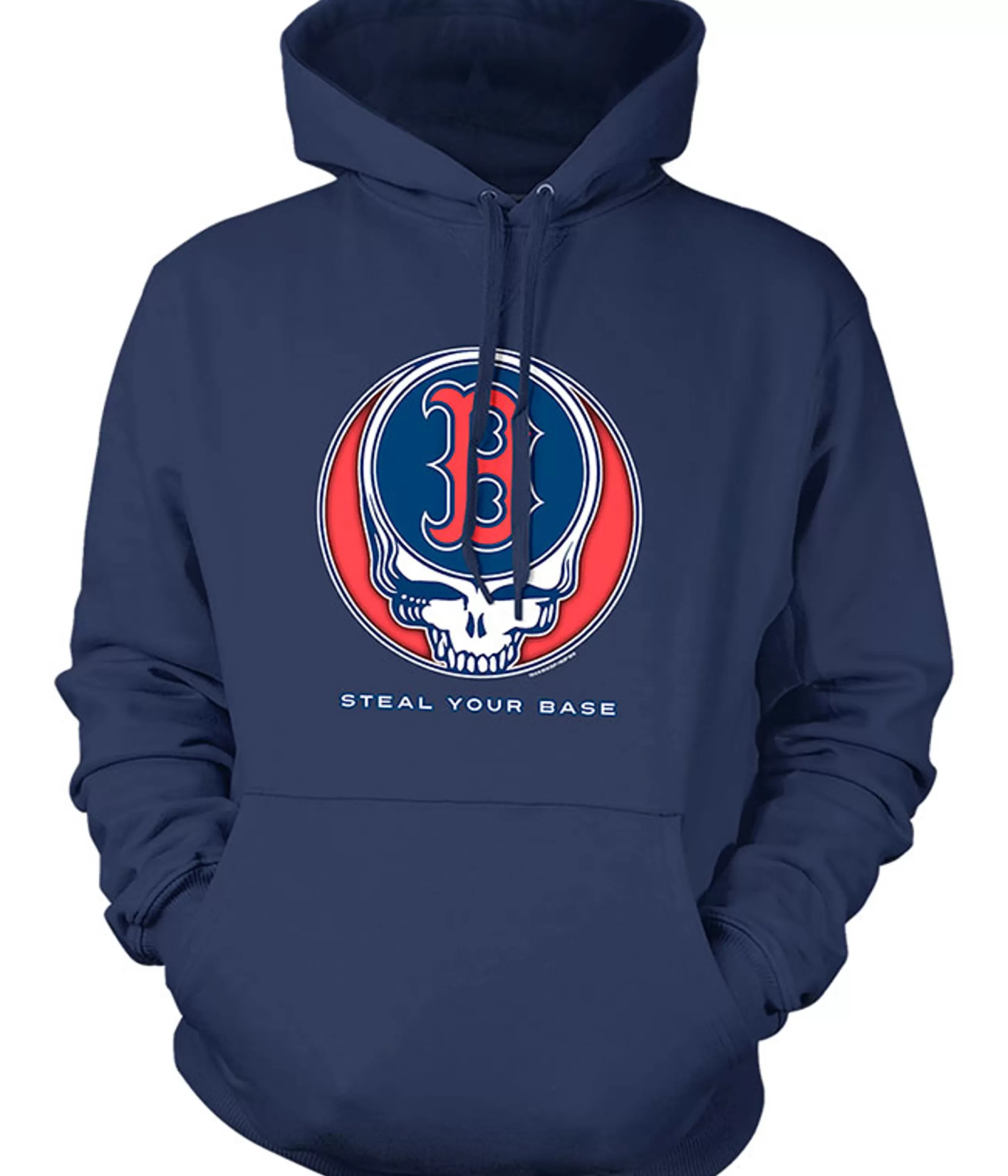 Hoodie | Boston Red Sox<Liquid Blue Boston Red Sox Steal Your Base Navy Hoodie