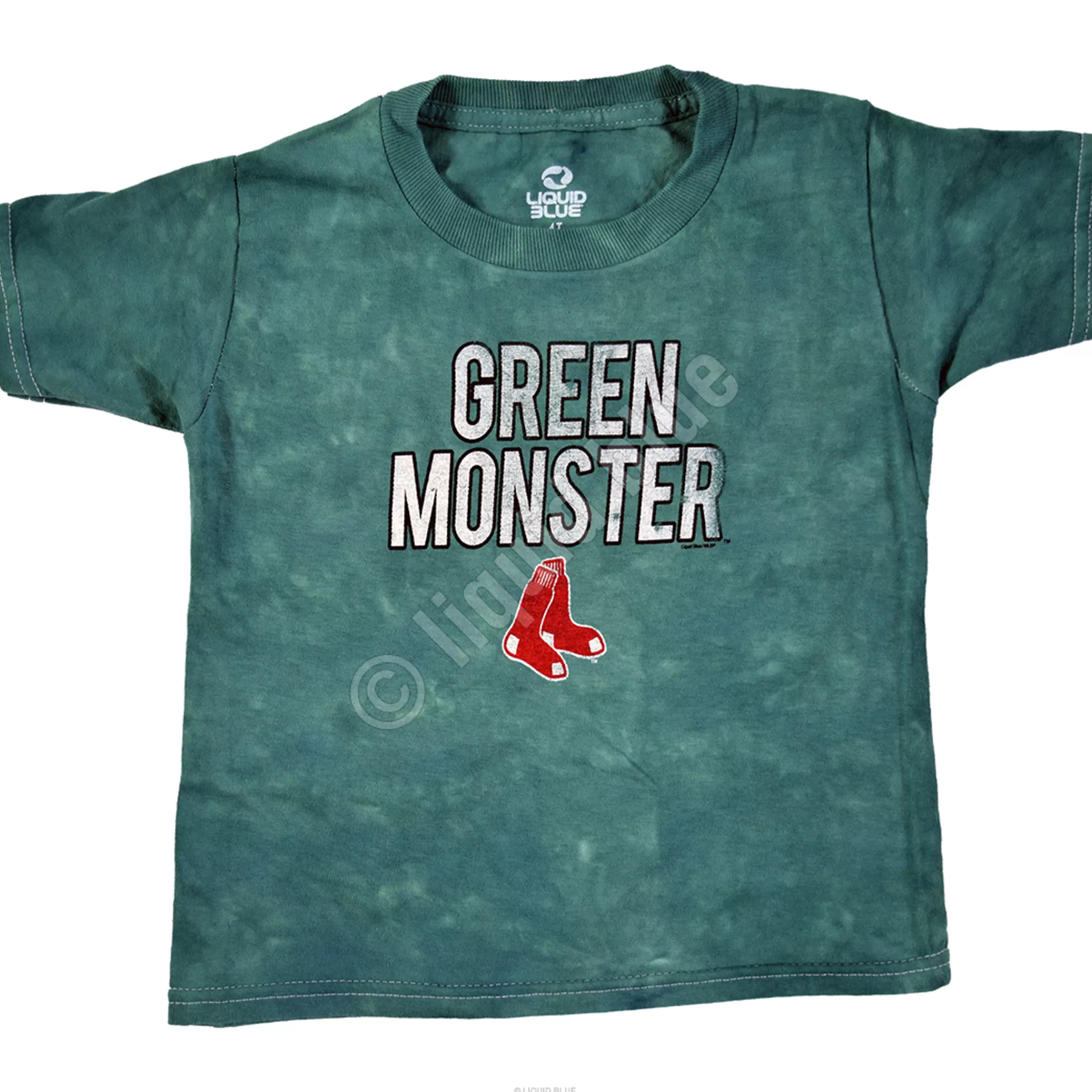 Toddler | Boston Red Sox<Liquid Blue Boston Red Sox Toddler Green Monster Tie-Dye T-Shirt