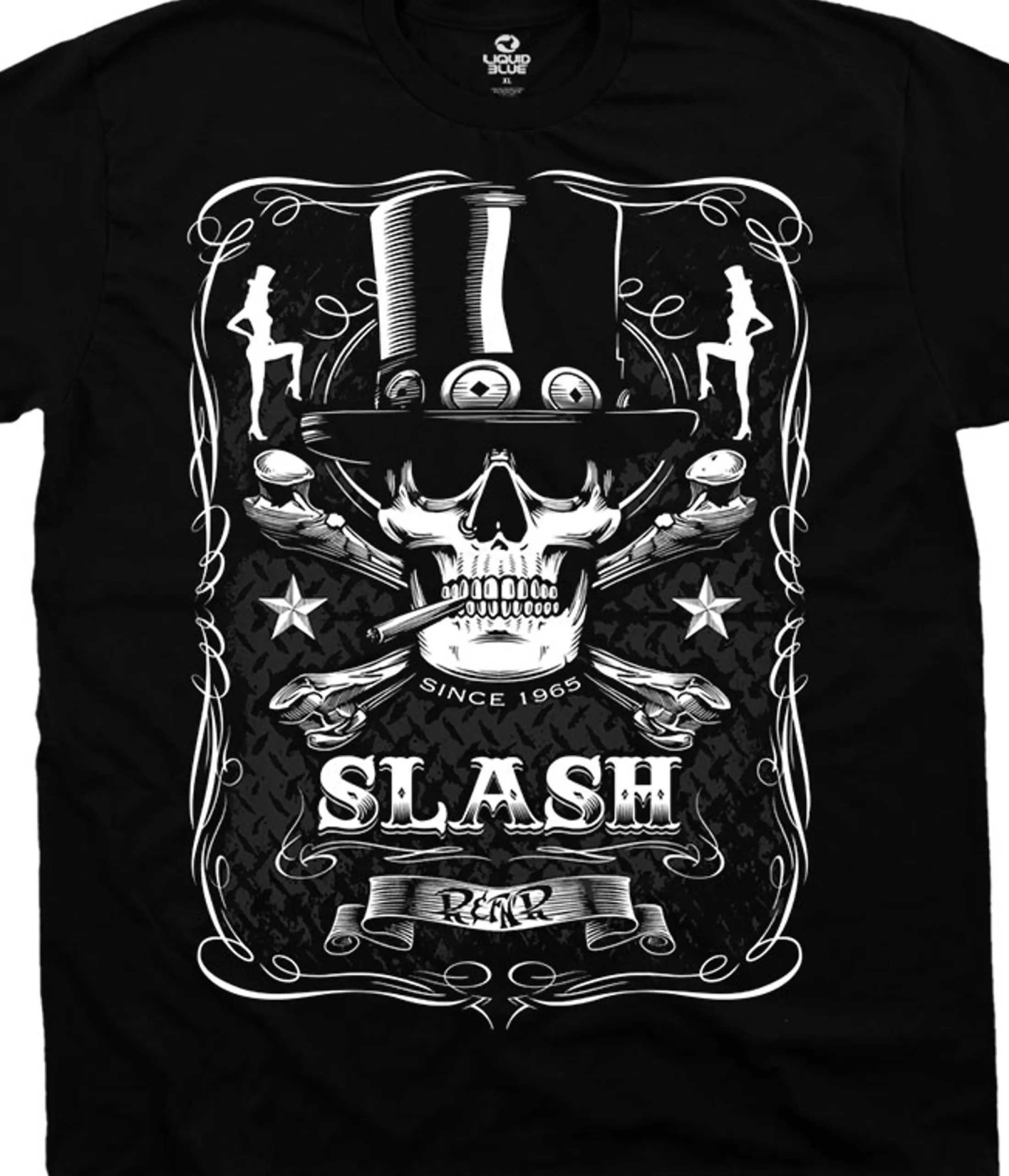 Athletic T-Shirt | Slash<Liquid Blue Bottle Of Slash Black Athletic T-Shirt