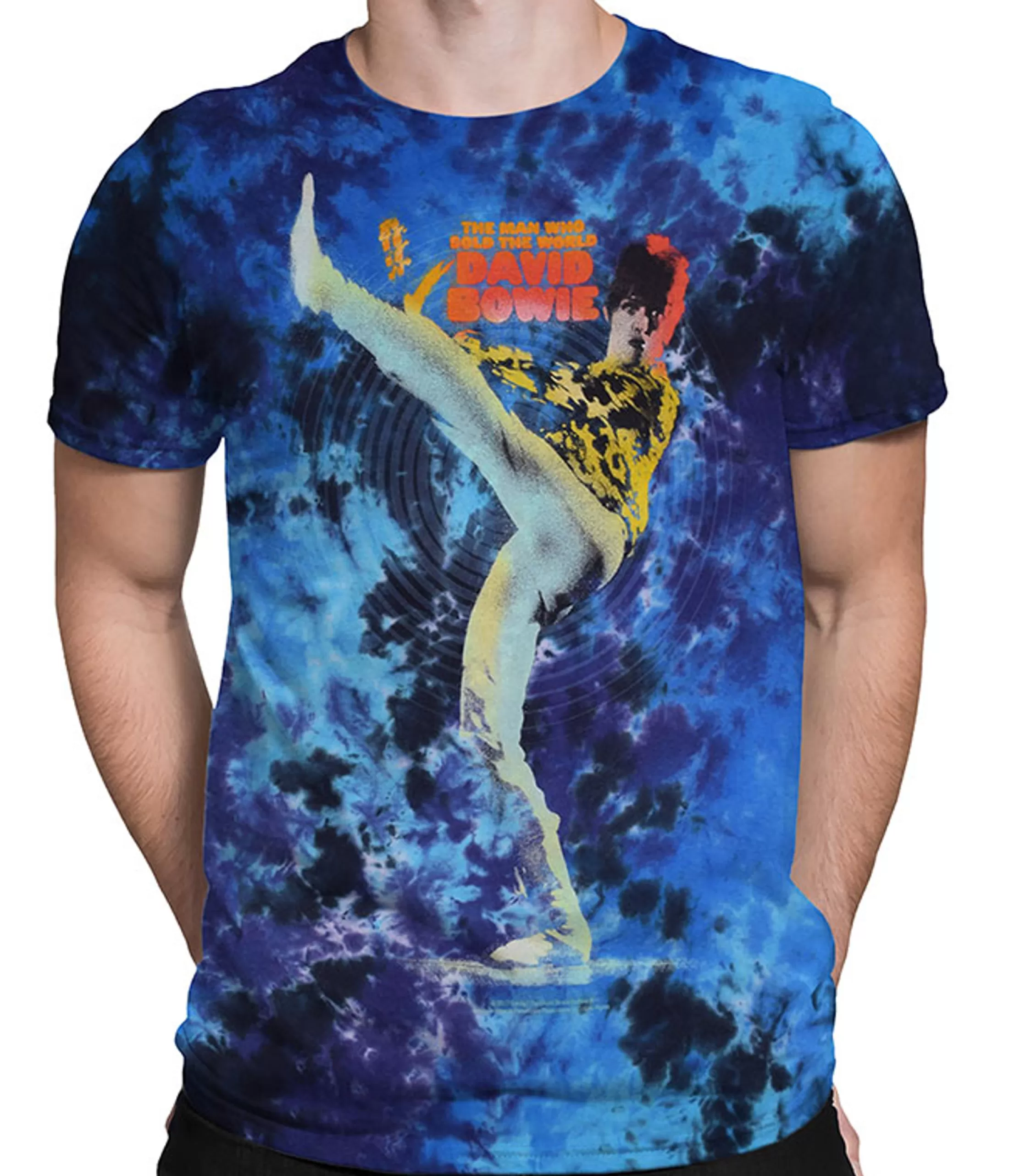 T-Shirt | David Bowie<Liquid Blue Bowie Kick Tie-Dye T-Shirt