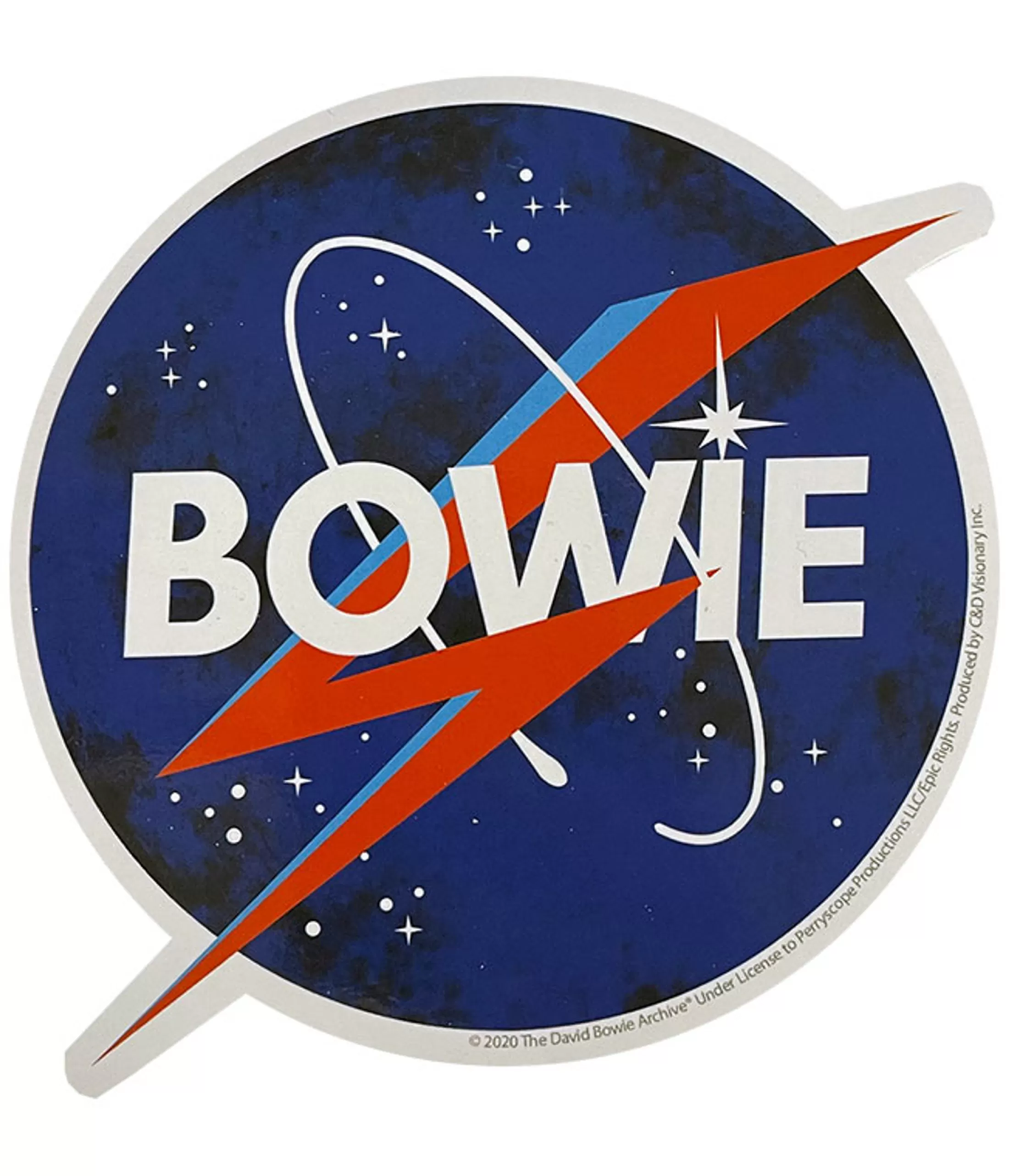 David Bowie<Liquid Blue Bowie Nasa Sticker