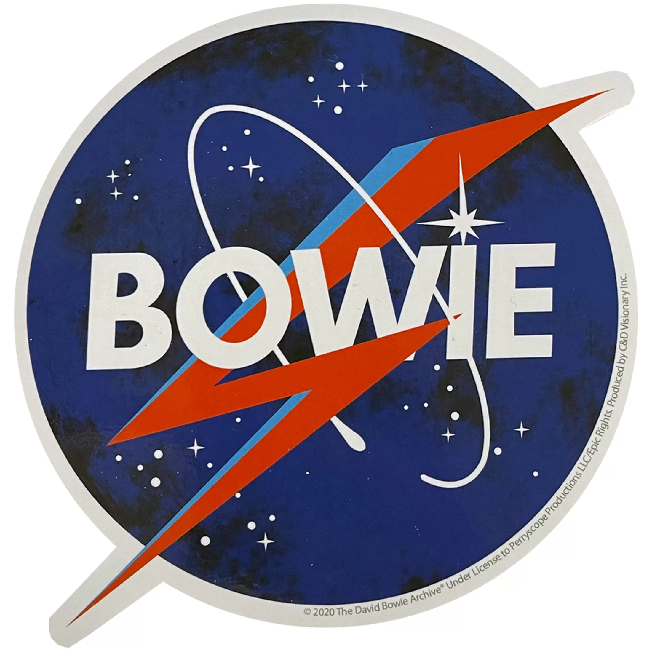 David Bowie<Liquid Blue Bowie Nasa Sticker