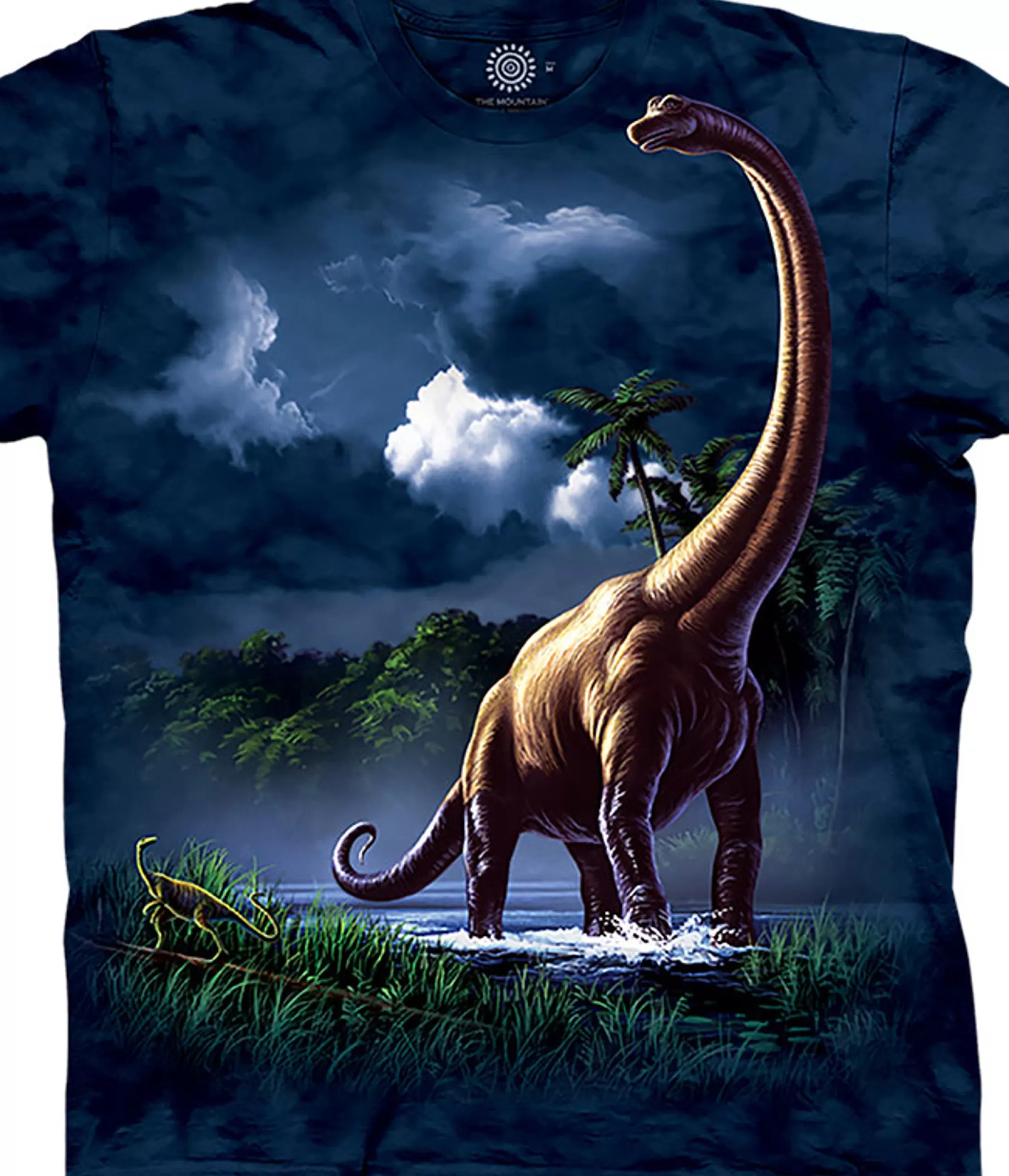 T-Shirt | Dinosaurs<Liquid Blue Brachiosaurus Classic Cotton T-Shirt