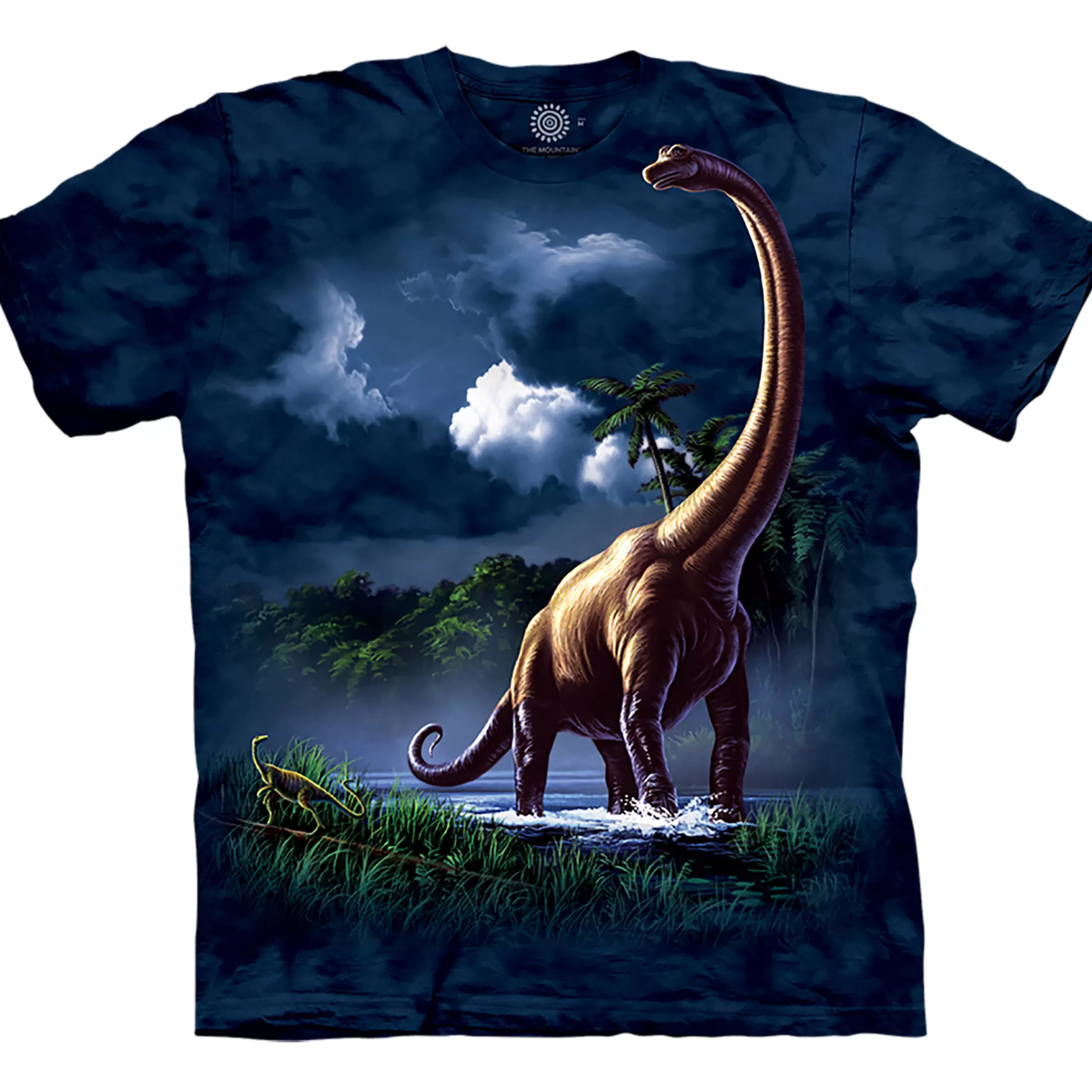 T-Shirt | Dinosaurs<Liquid Blue Brachiosaurus Classic Cotton T-Shirt