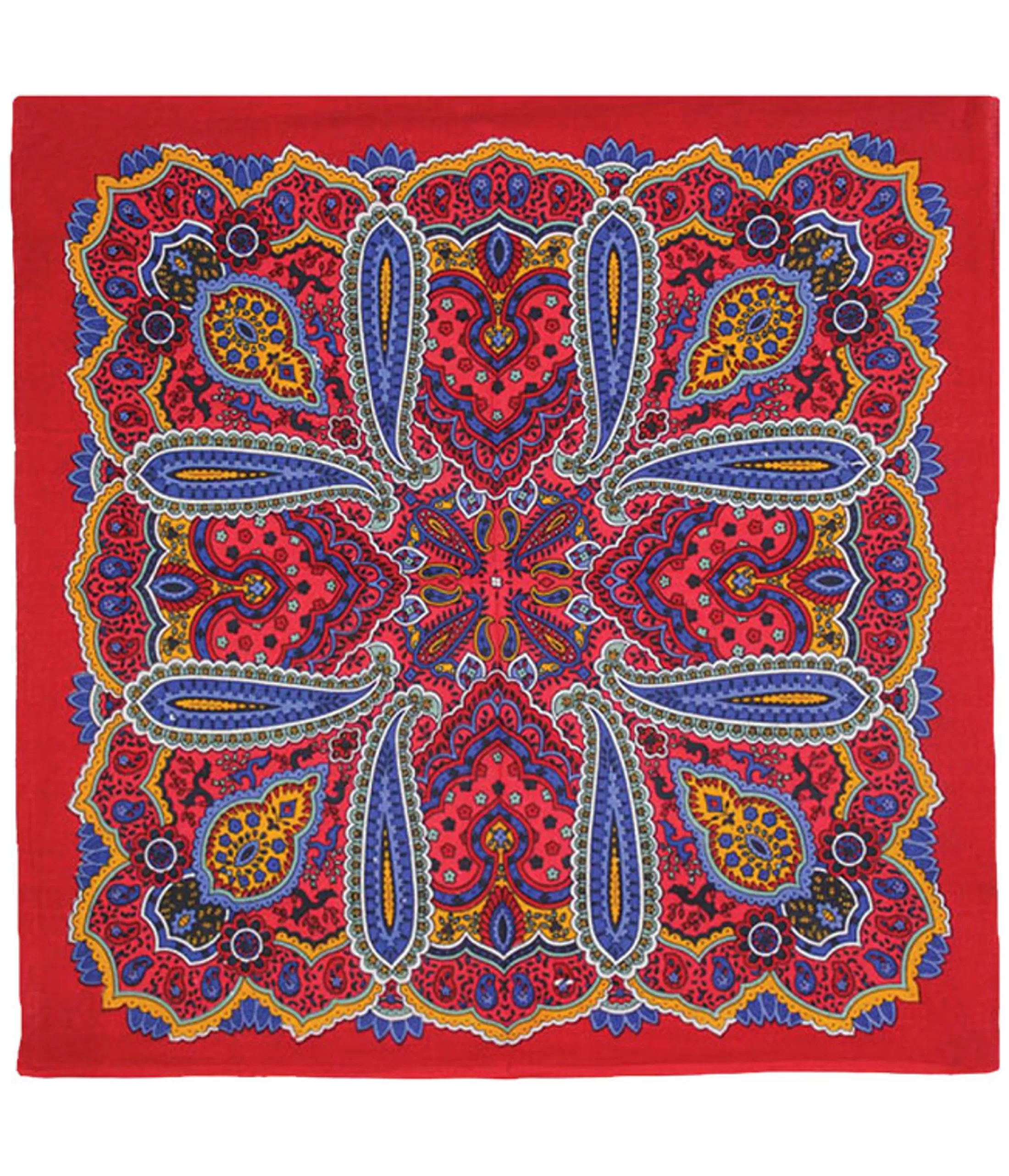 Bandanas | Liquid Blue<Liquid Blue Bright Red Paisley Bandana