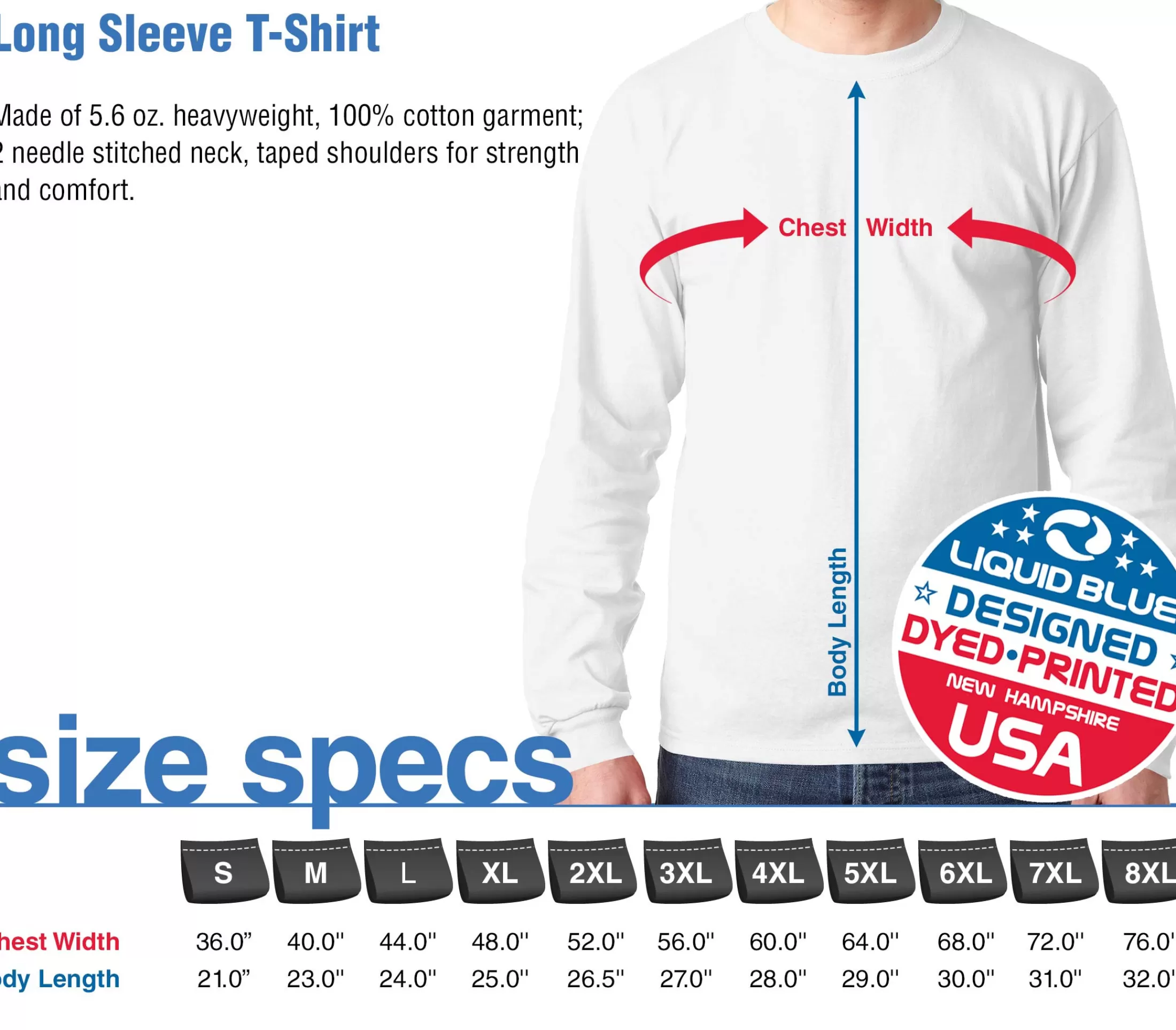 Long Sleeve | Buffalo 89<Liquid Blue Buffalo 89 Long Sleeve T-Shirt