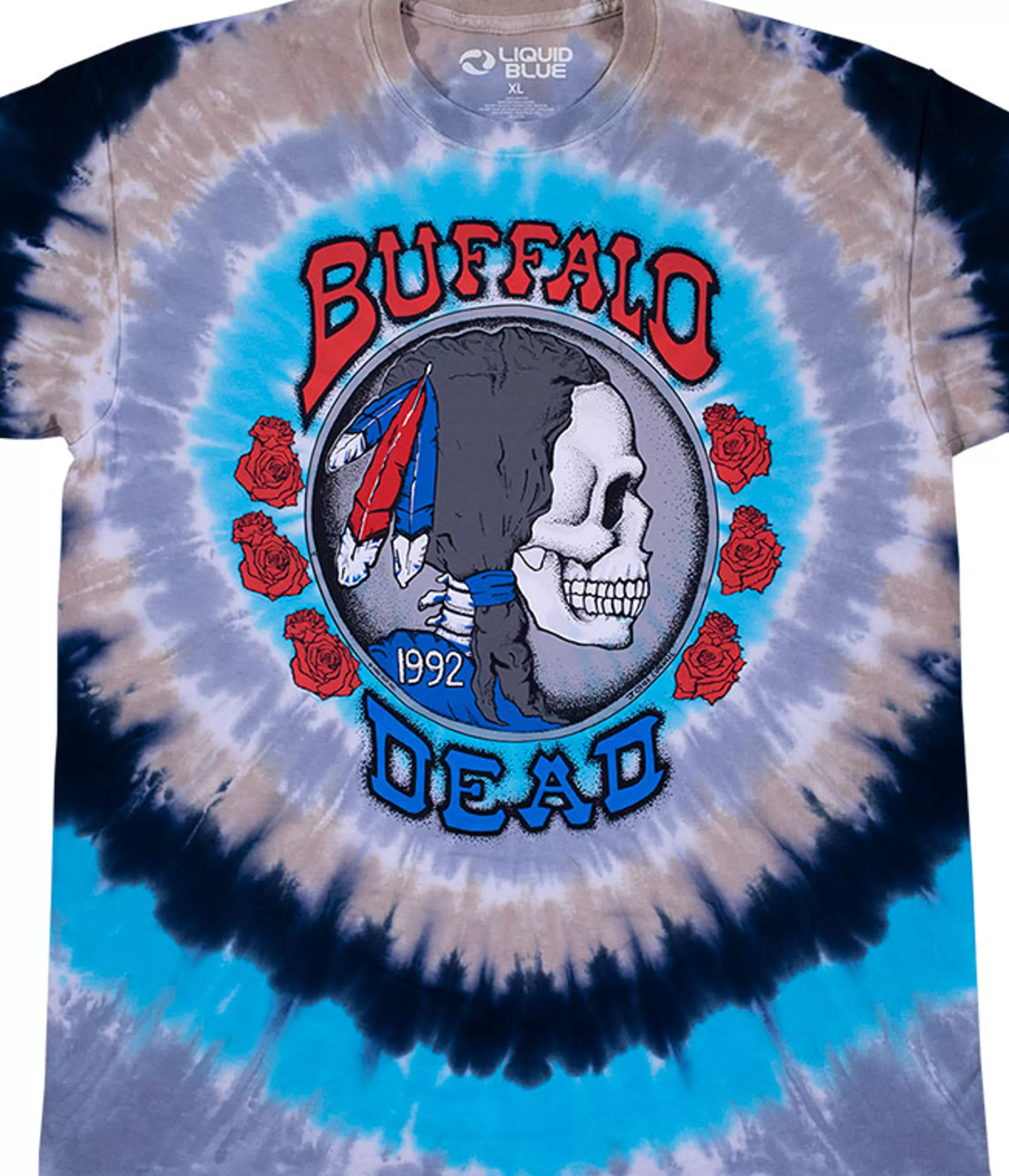 T-Shirt | Grateful Dead<Liquid Blue Buffalo Nickel Tie-Dye T-Shirt