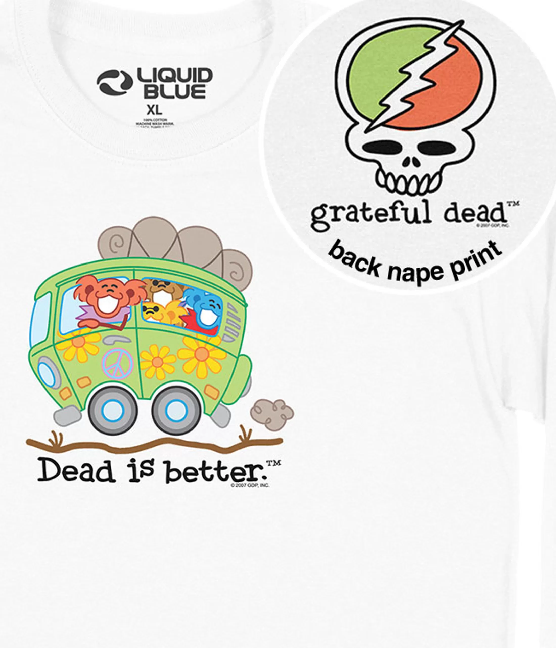 Long Sleeve | Grateful Dead<Liquid Blue Bus Dead Is Better Long Sleeve T-Shirt