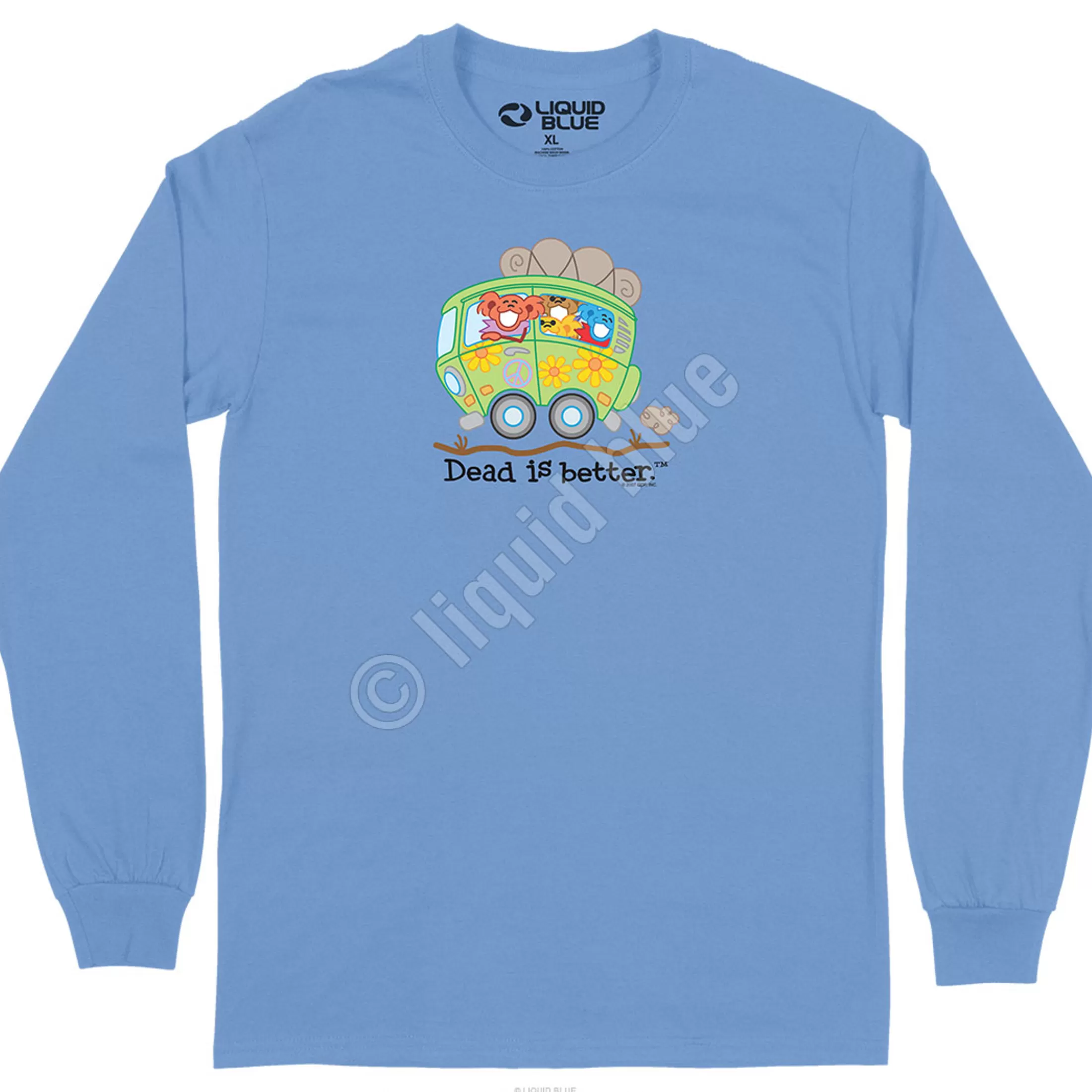 Long Sleeve | Grateful Dead<Liquid Blue Bus Dead Is Better Long Sleeve T-Shirt