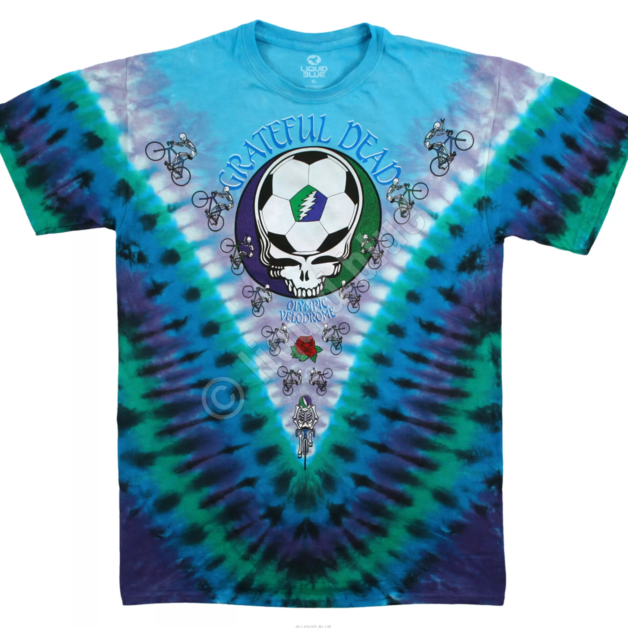 T-Shirt | Grateful Dead<Liquid Blue Cal State Tie-Dye T-Shirt