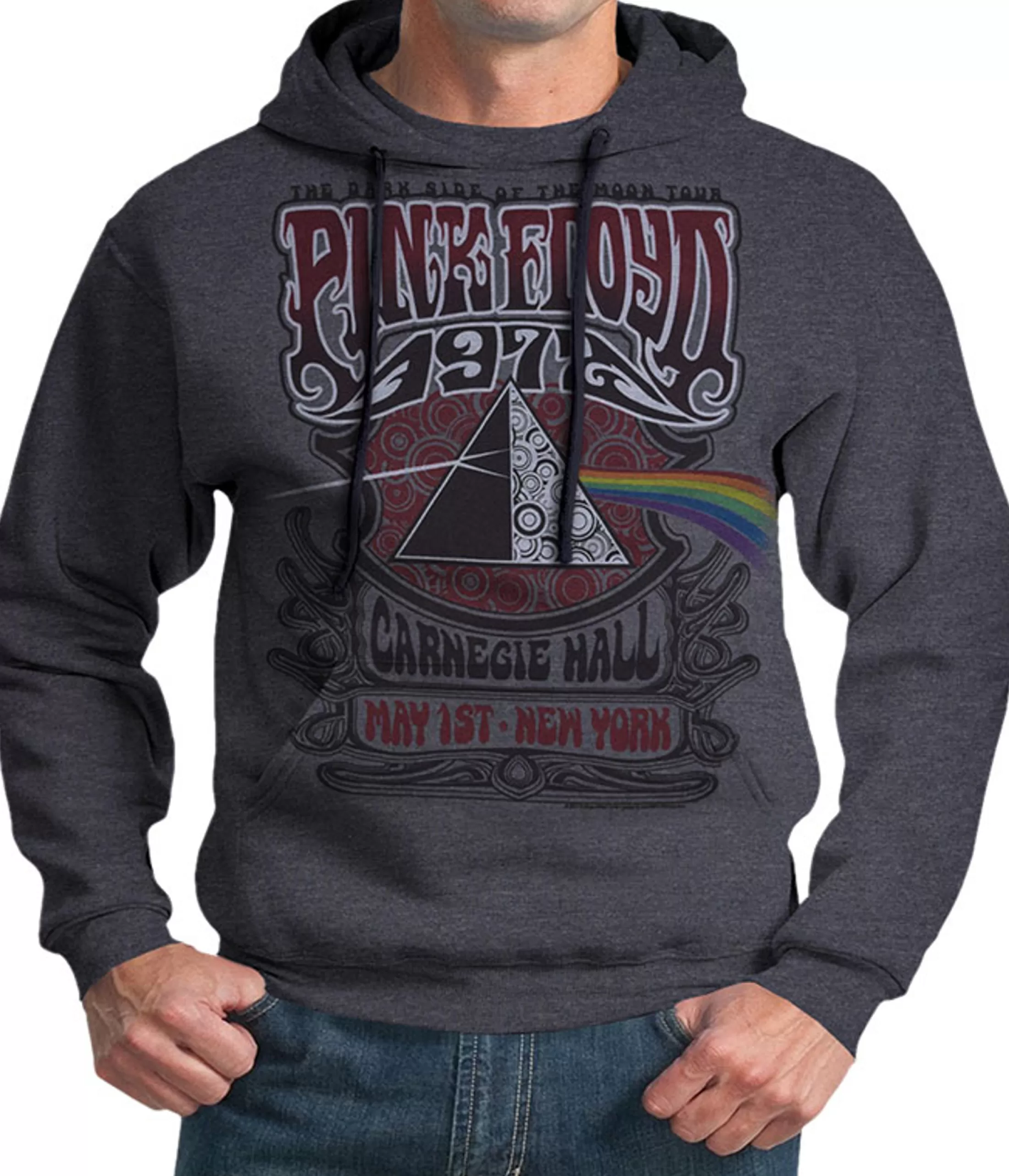 Hoodie | Pink Floyd<Liquid Blue Carnegie Hall Dark Heather Pullover Hoodie