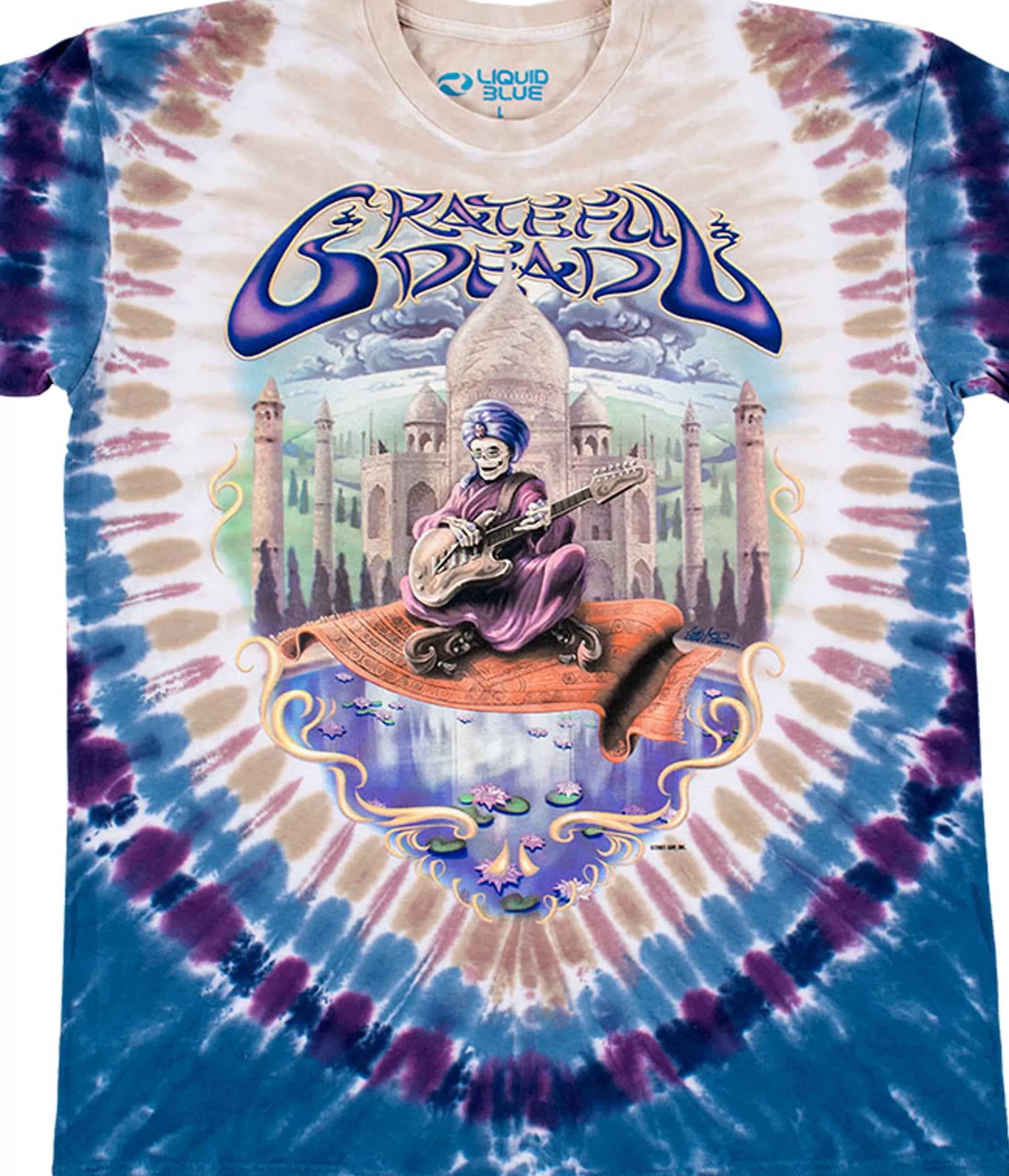 T-Shirt | Grateful Dead<Liquid Blue Carpet Ride Tie-Dye T-Shirt