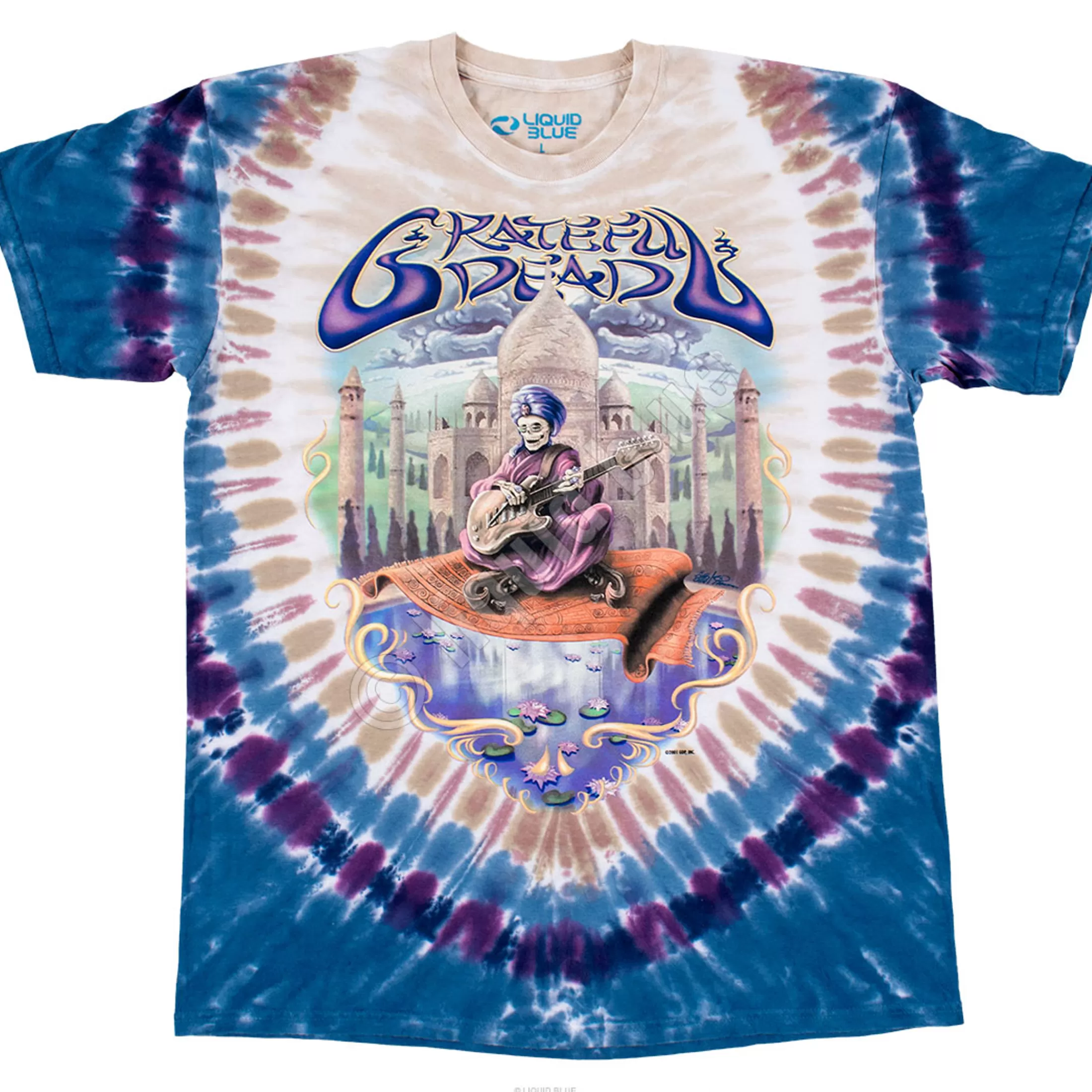 T-Shirt | Grateful Dead<Liquid Blue Carpet Ride Tie-Dye T-Shirt