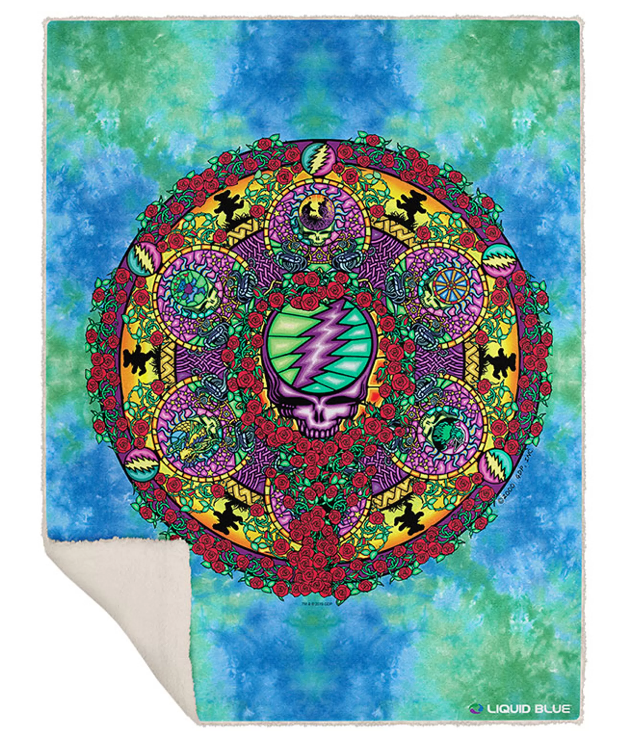 Grateful Dead | Classic<Liquid Blue Celtic Mandala Fleece Throw Blanket