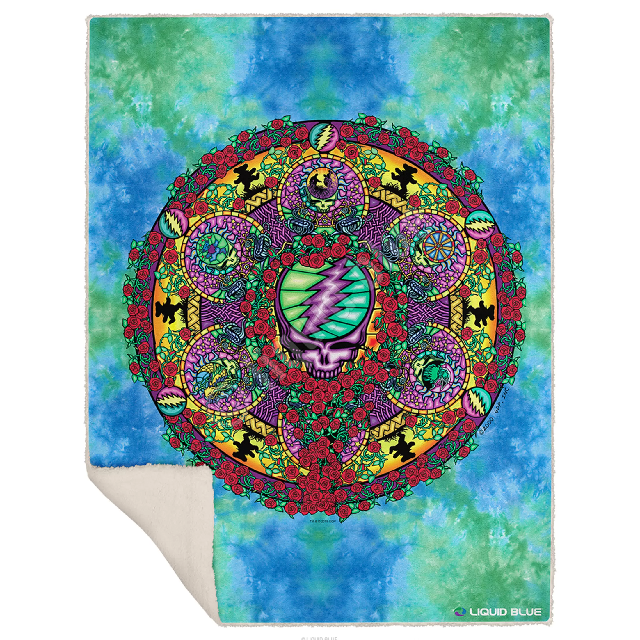 Grateful Dead | Classic<Liquid Blue Celtic Mandala Fleece Throw Blanket