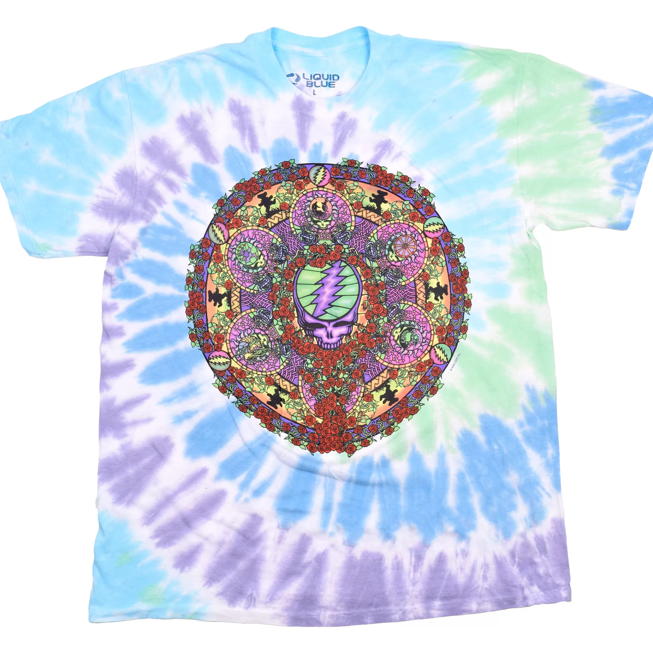 T-Shirt | Grateful Dead<Liquid Blue Celtic Mandala Spiral T-Shirt