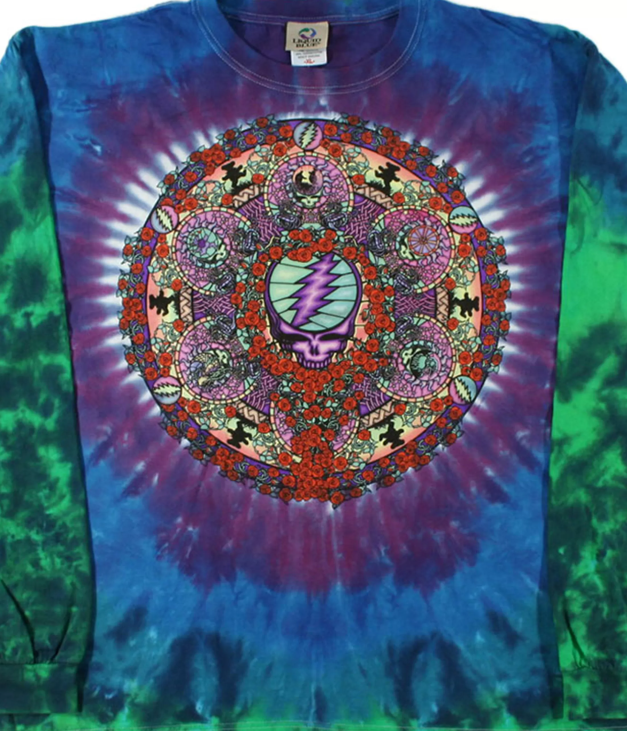 Long Sleeve | Grateful Dead<Liquid Blue Celtic Mandala Tie-Dye Long Sleeve T-Shirt