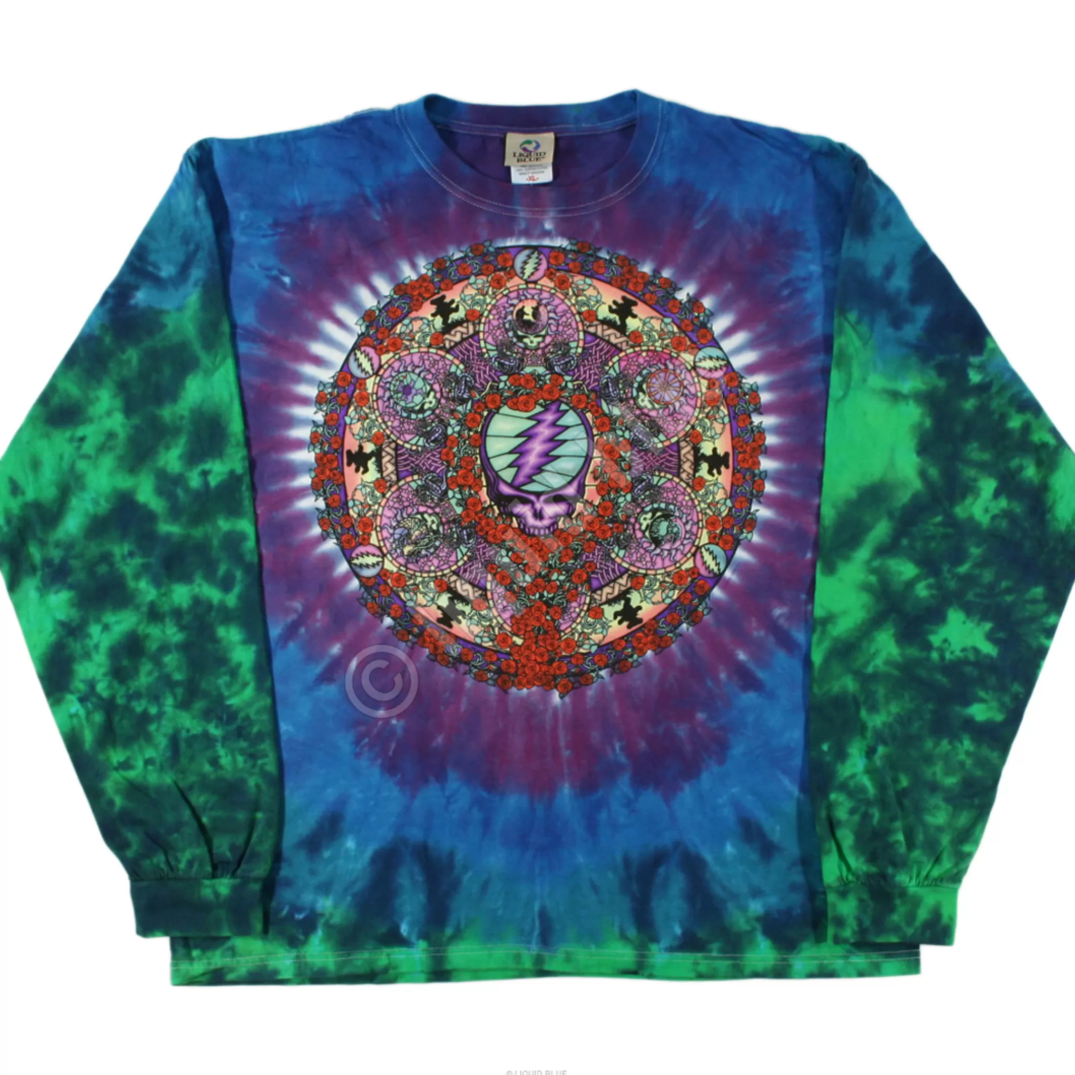 Long Sleeve | Grateful Dead<Liquid Blue Celtic Mandala Tie-Dye Long Sleeve T-Shirt