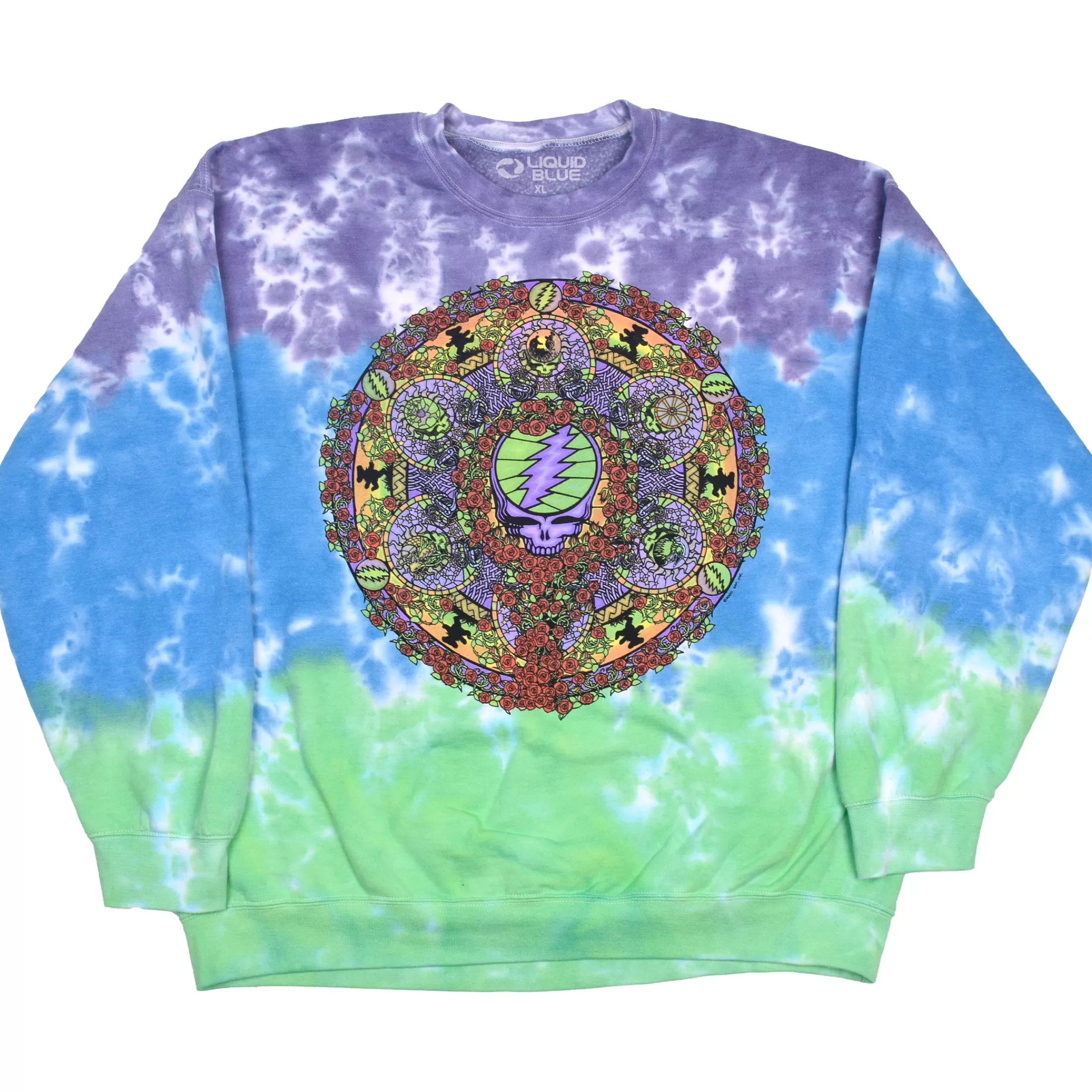 Sweatshirt | Grateful Dead<Liquid Blue Celtic Mandala Tie-Dye Sweatshirt