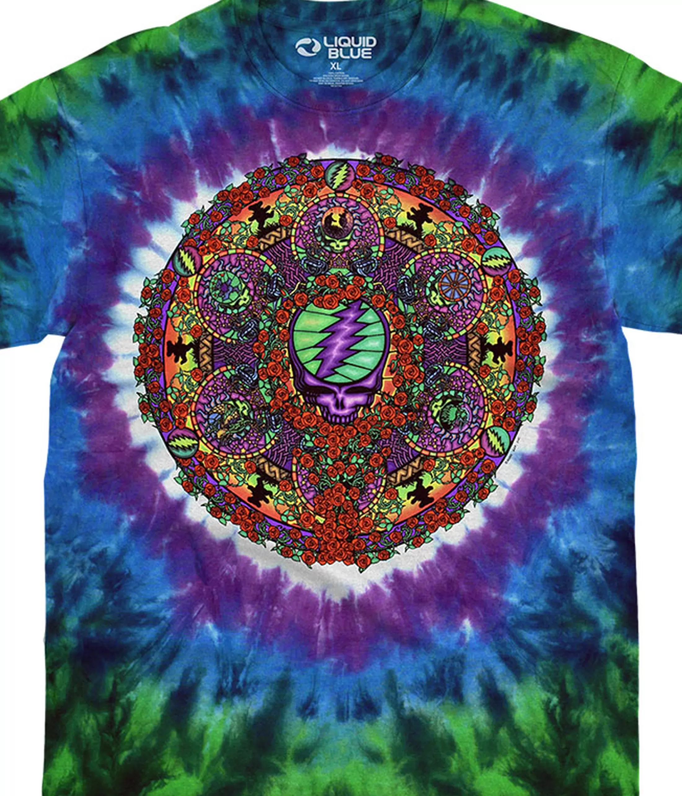 T-Shirt | Grateful Dead<Liquid Blue Celtic Mandala Tie-Dye T-Shirt