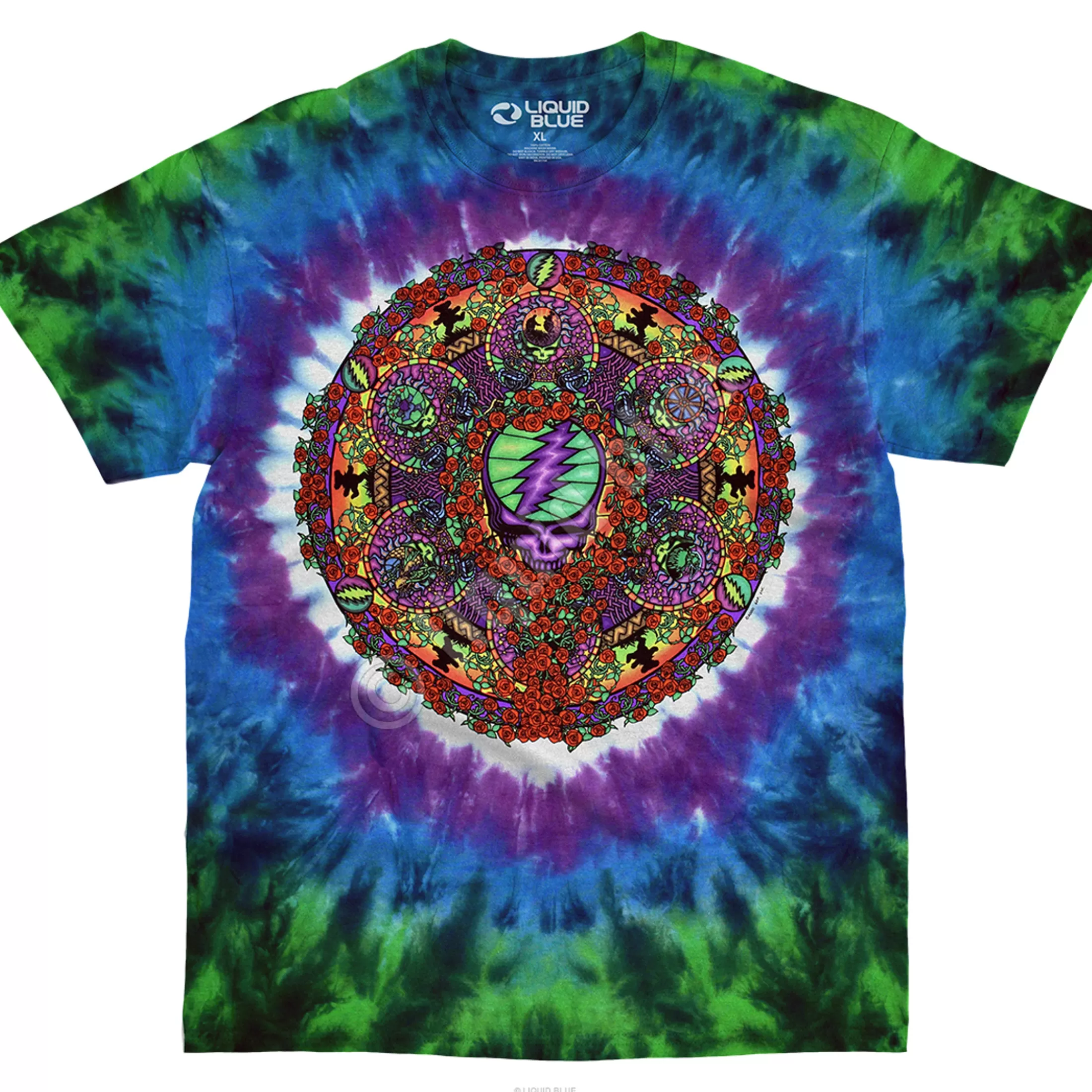 T-Shirt | Grateful Dead<Liquid Blue Celtic Mandala Tie-Dye T-Shirt