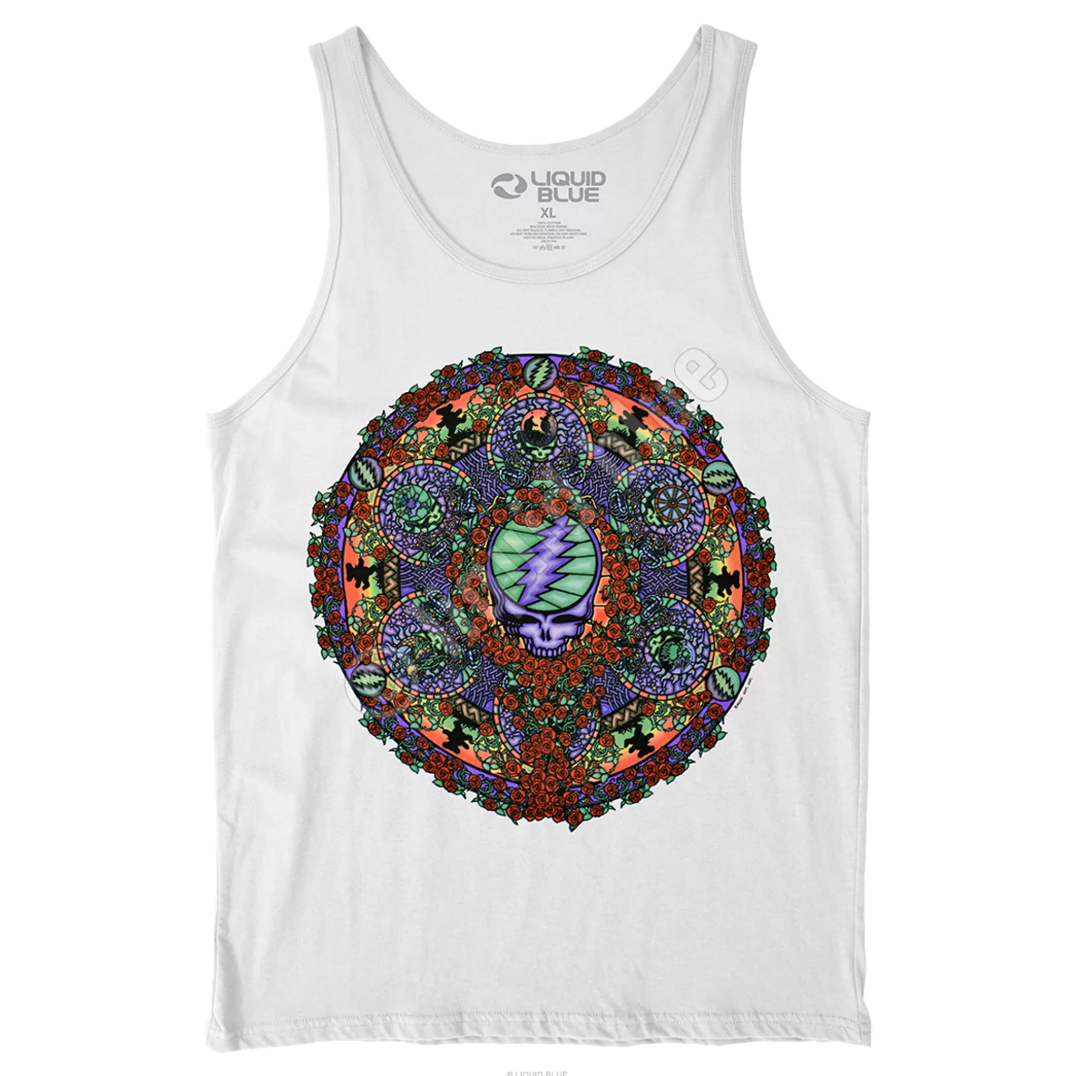 Tank Top | Grateful Dead<Liquid Blue Celtic Mandala White Tank Top T-Shirt