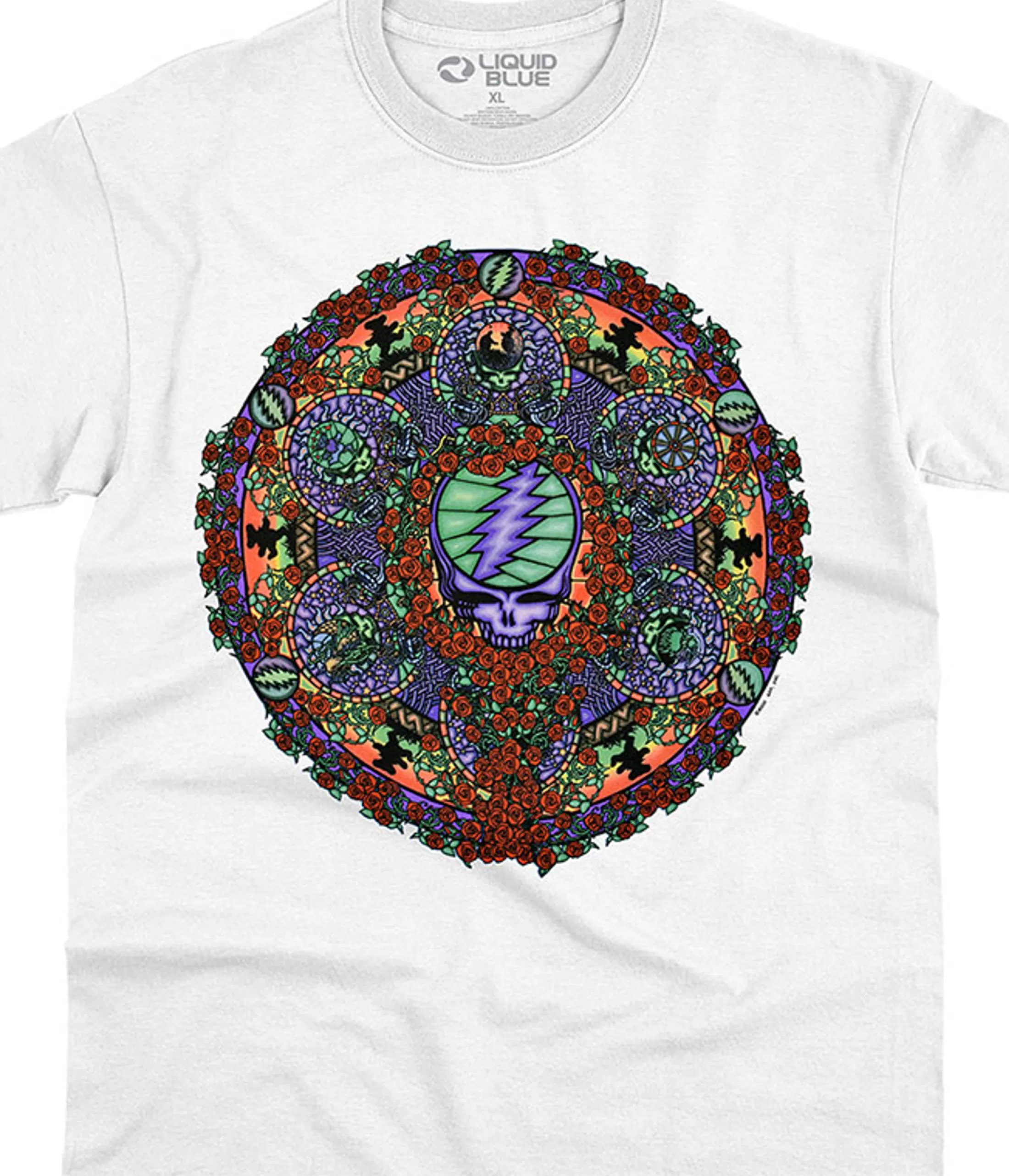 T-Shirt | Grateful Dead<Liquid Blue Celtic Mandala White T-Shirt