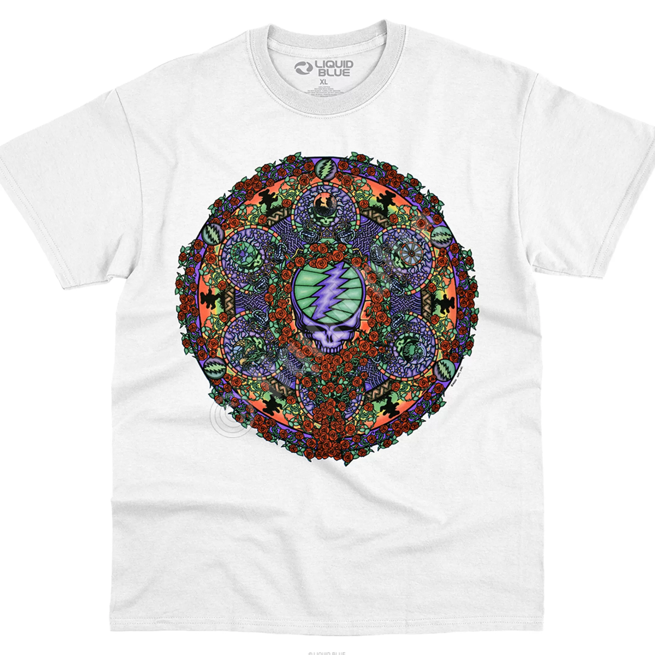 T-Shirt | Grateful Dead<Liquid Blue Celtic Mandala White T-Shirt